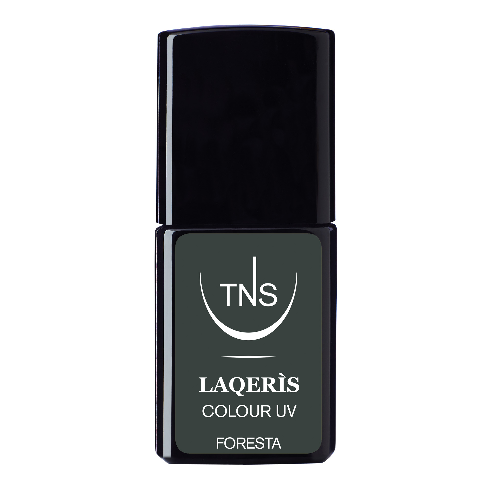 Semi-permanent nail polish dark green Foresta 10 ml Laqerìs TNS