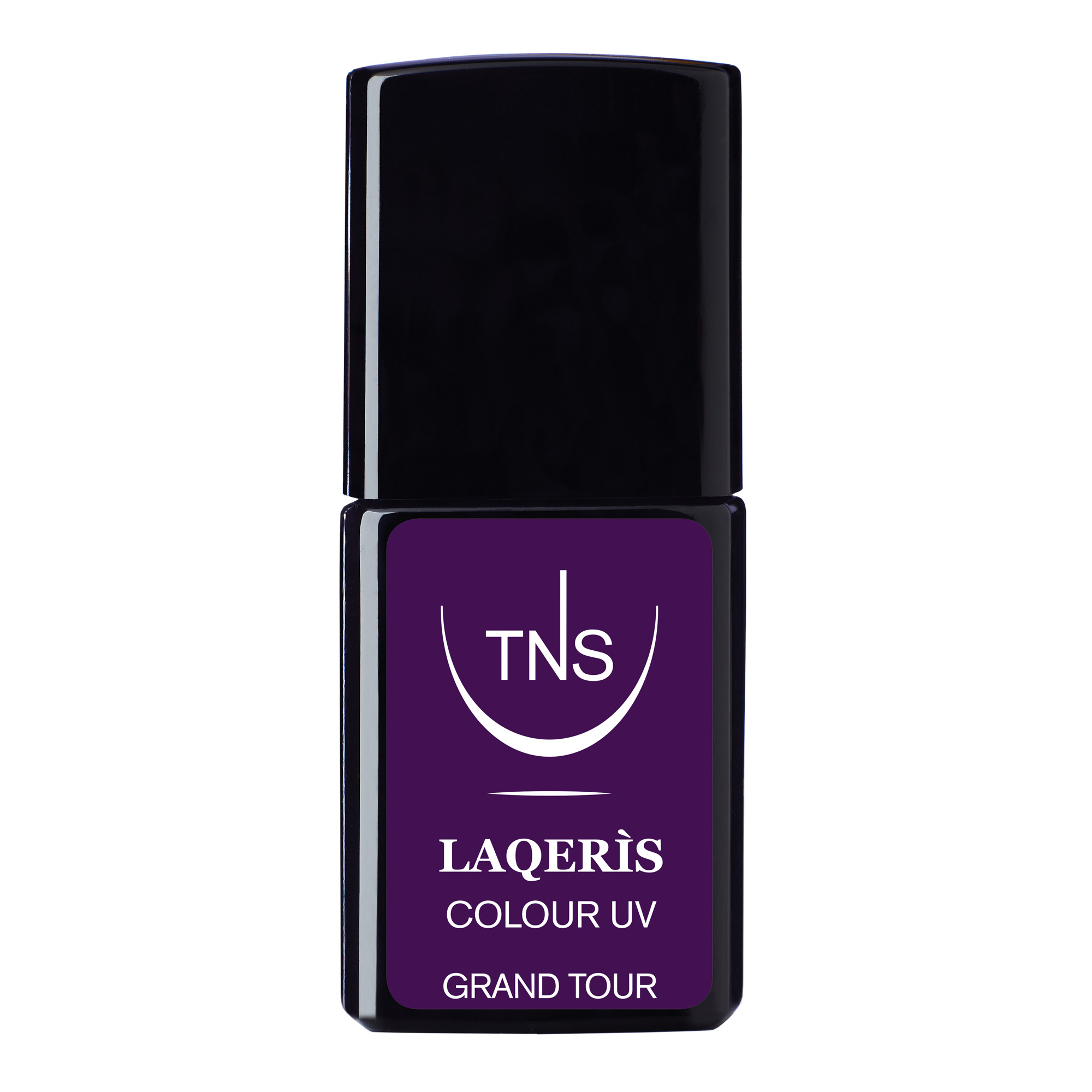 Semi-permanent nail polish dark purple Grand Tour 10 ml Laqerìs TNS