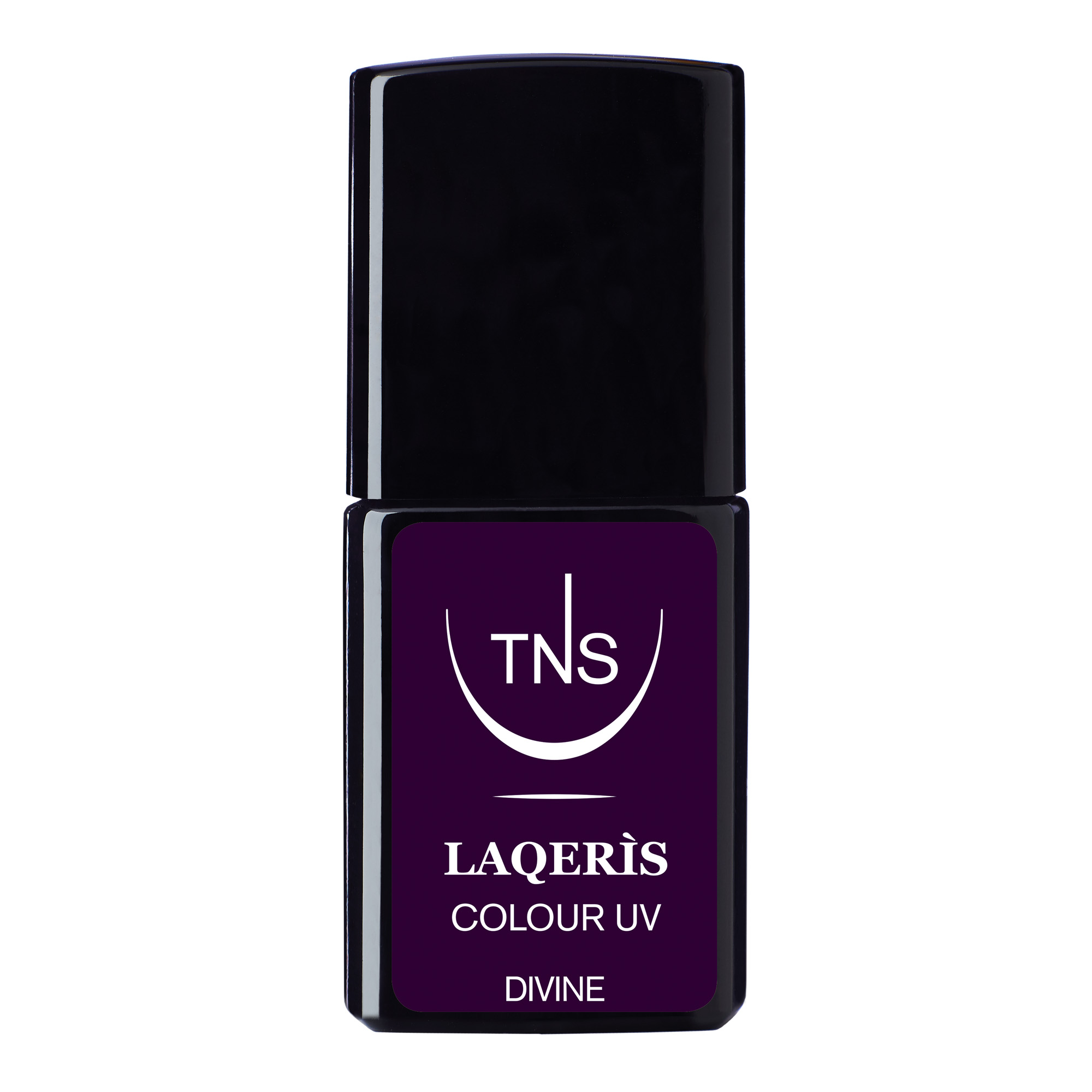 Vernis à ongles semi-permanent violet foncé Divine 10 ml Laqerìs TNS