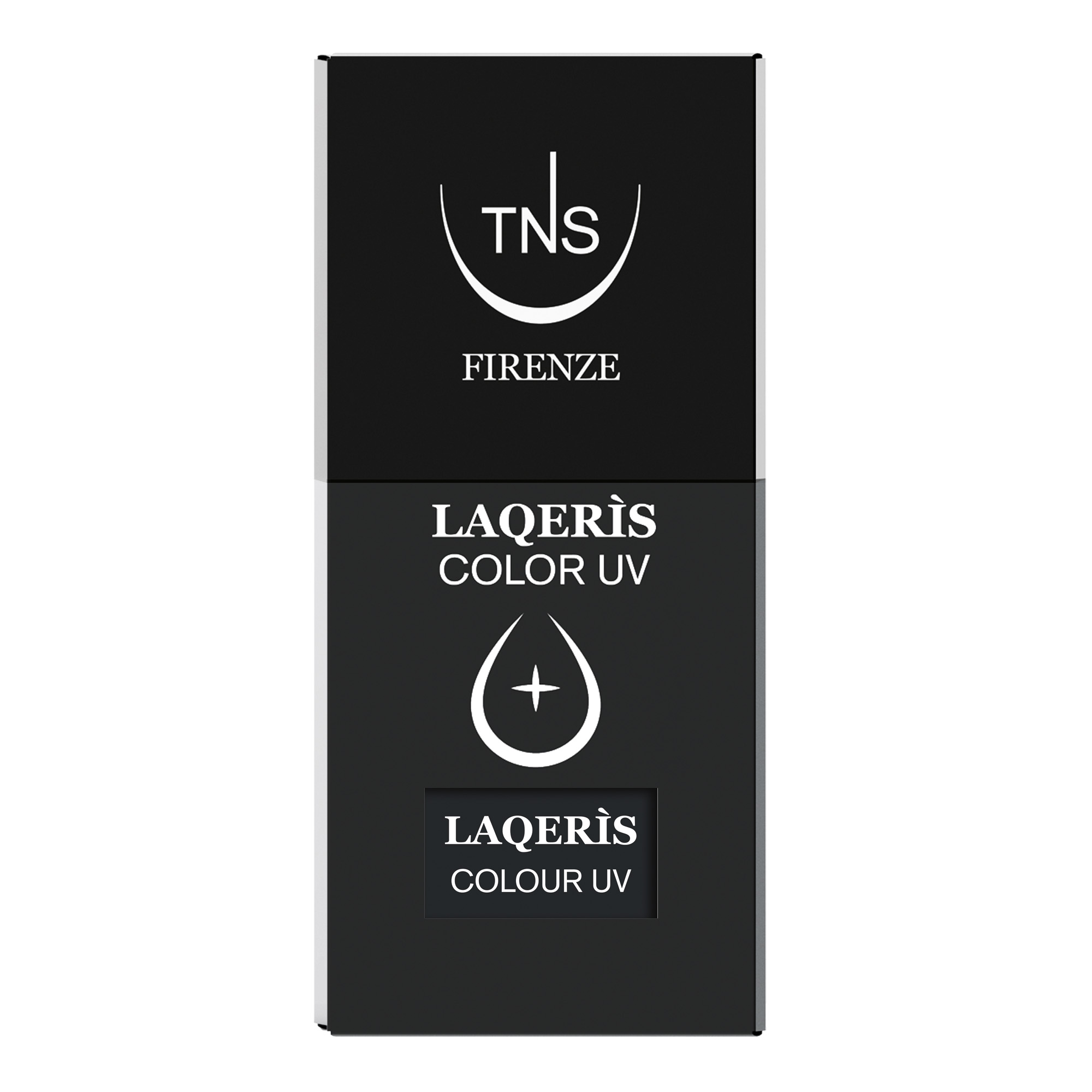 Vernis à ongles semi-permanent gris foncé Chroma N.9 10 ml Laqerìs TNS