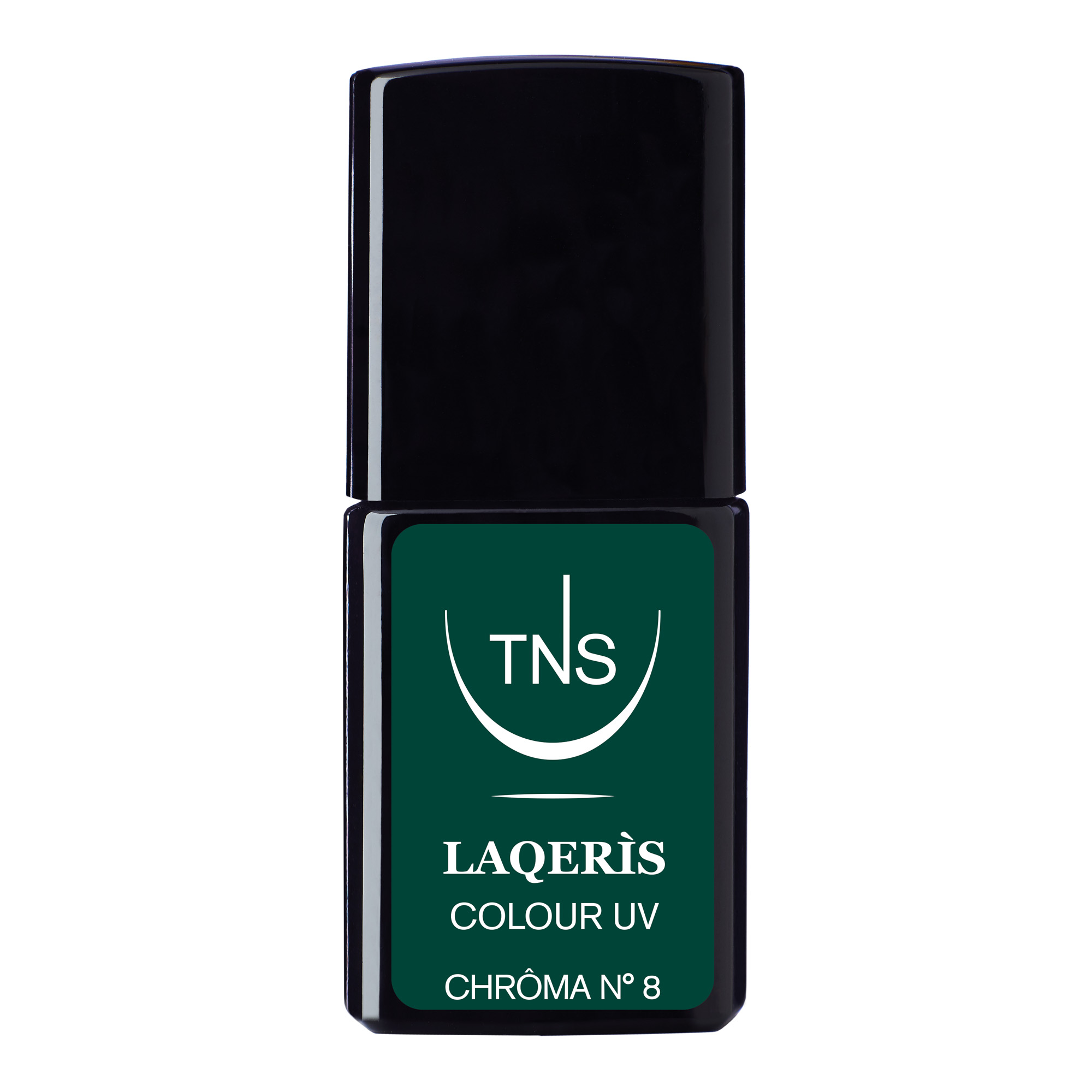 Semi-permanent nail polish green Chroma No. 8 10 ml Laqerìs TNS