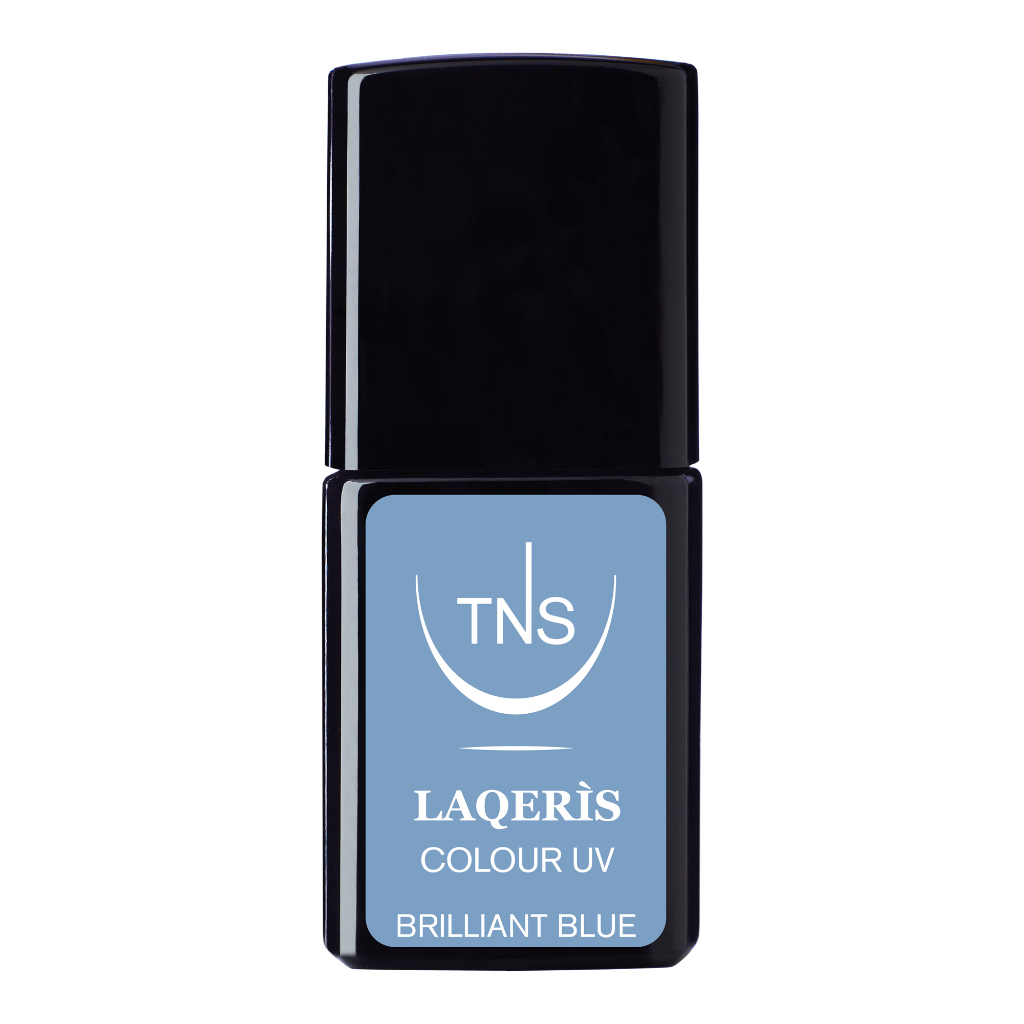 Semi-permanent nail polish powder blue Brilliant Blue 10 ml Laqerìs TNS