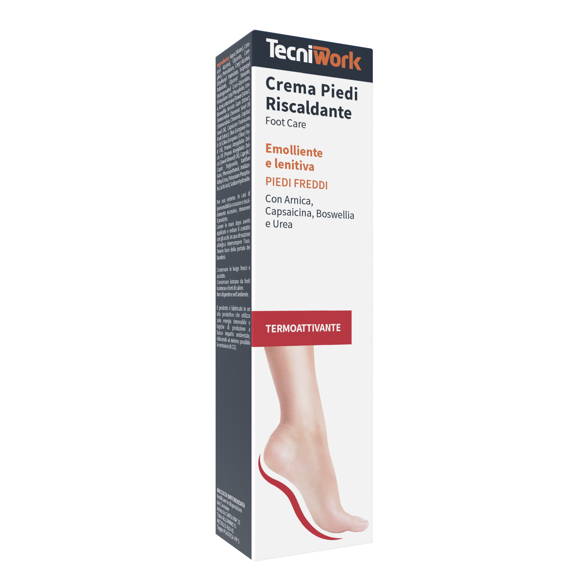 Warming, emollient and soothing foot cream 75 ml