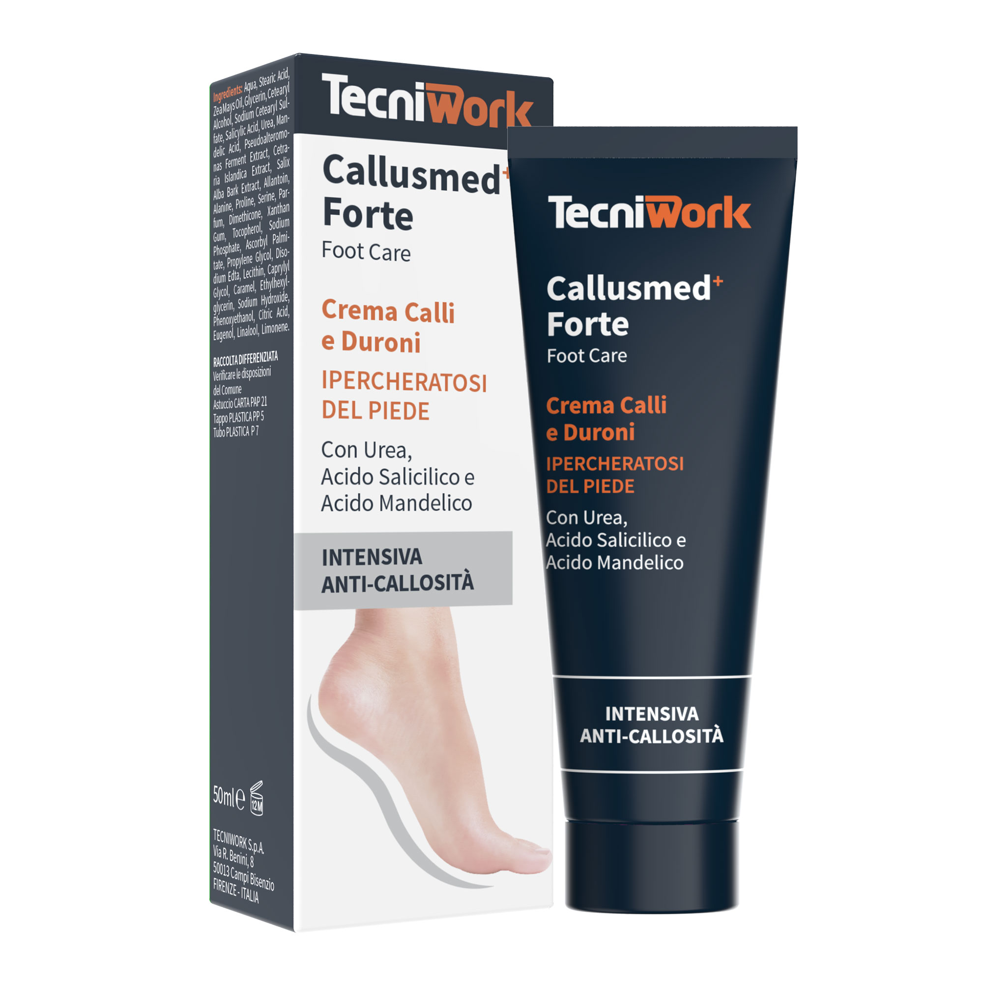 Crème pour pieds anti-callosités intensive lissante et adoucissante Callusmed Forte 50 ml