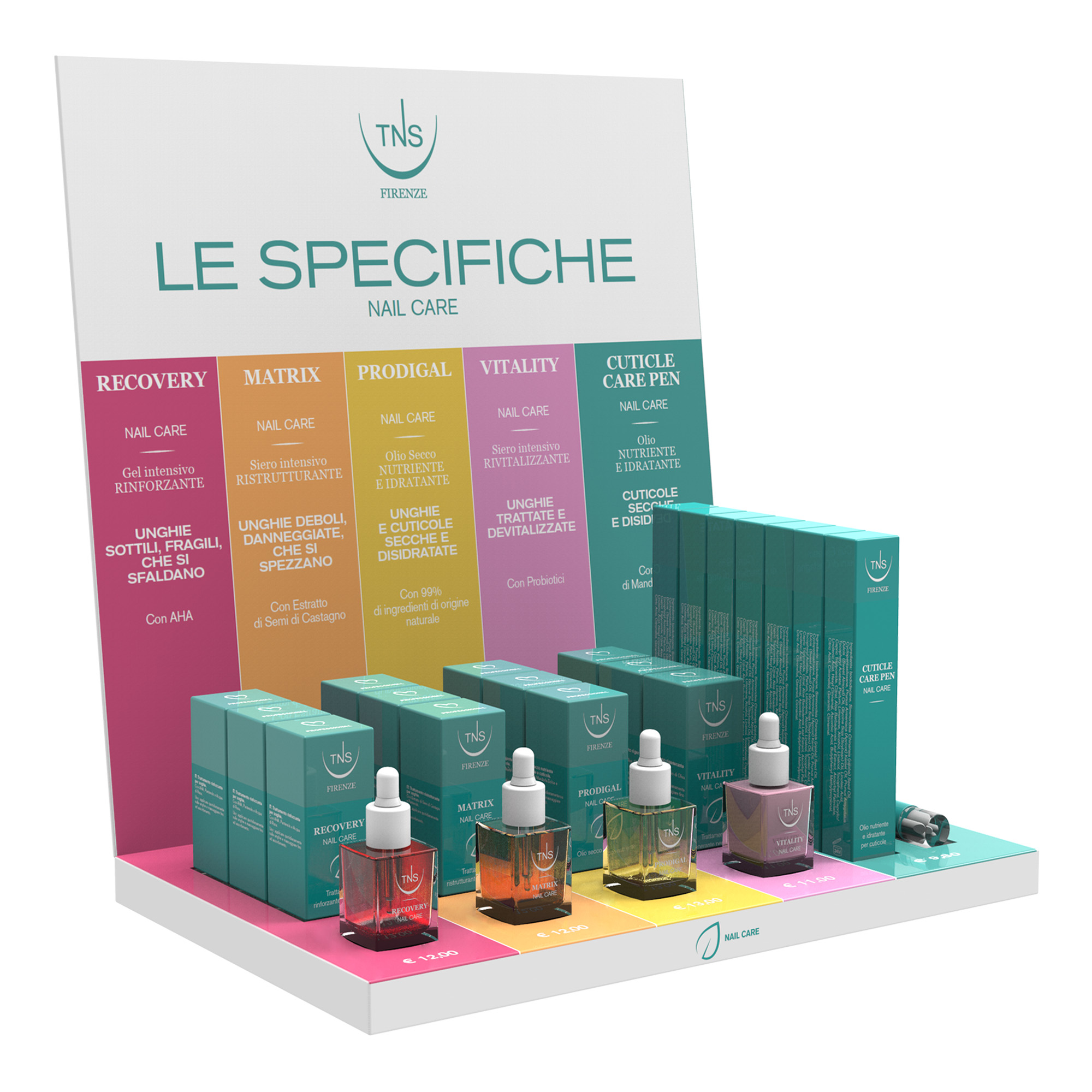 Nail and cuticle treatments Le Specifiche display 24 pcs