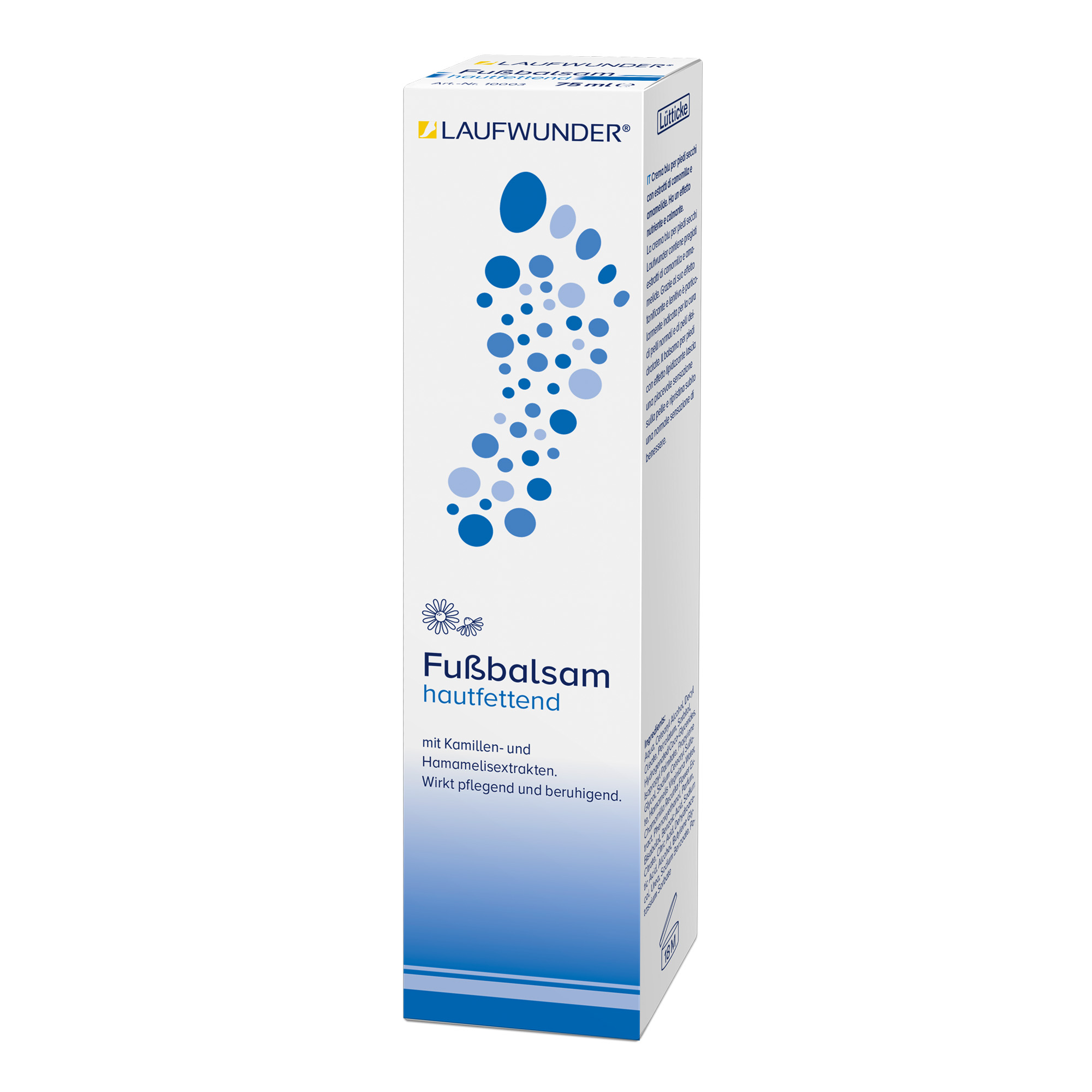 Emollient blue cream for dry and dehydrated feet 75 ml