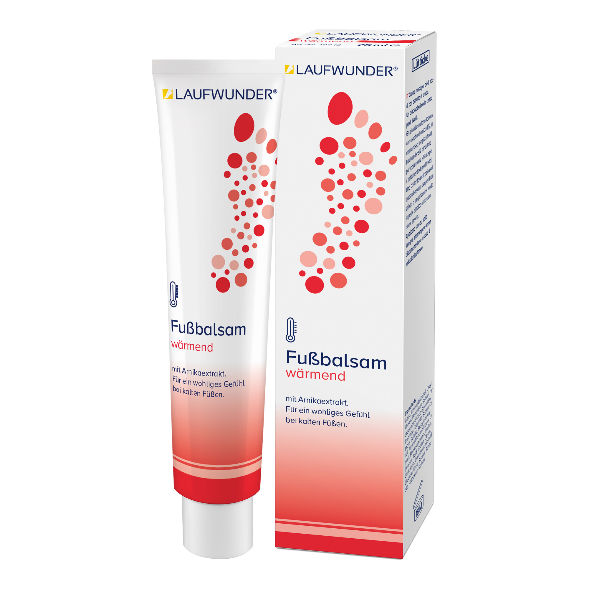 Red reactivating cream for cold feet 75 ml