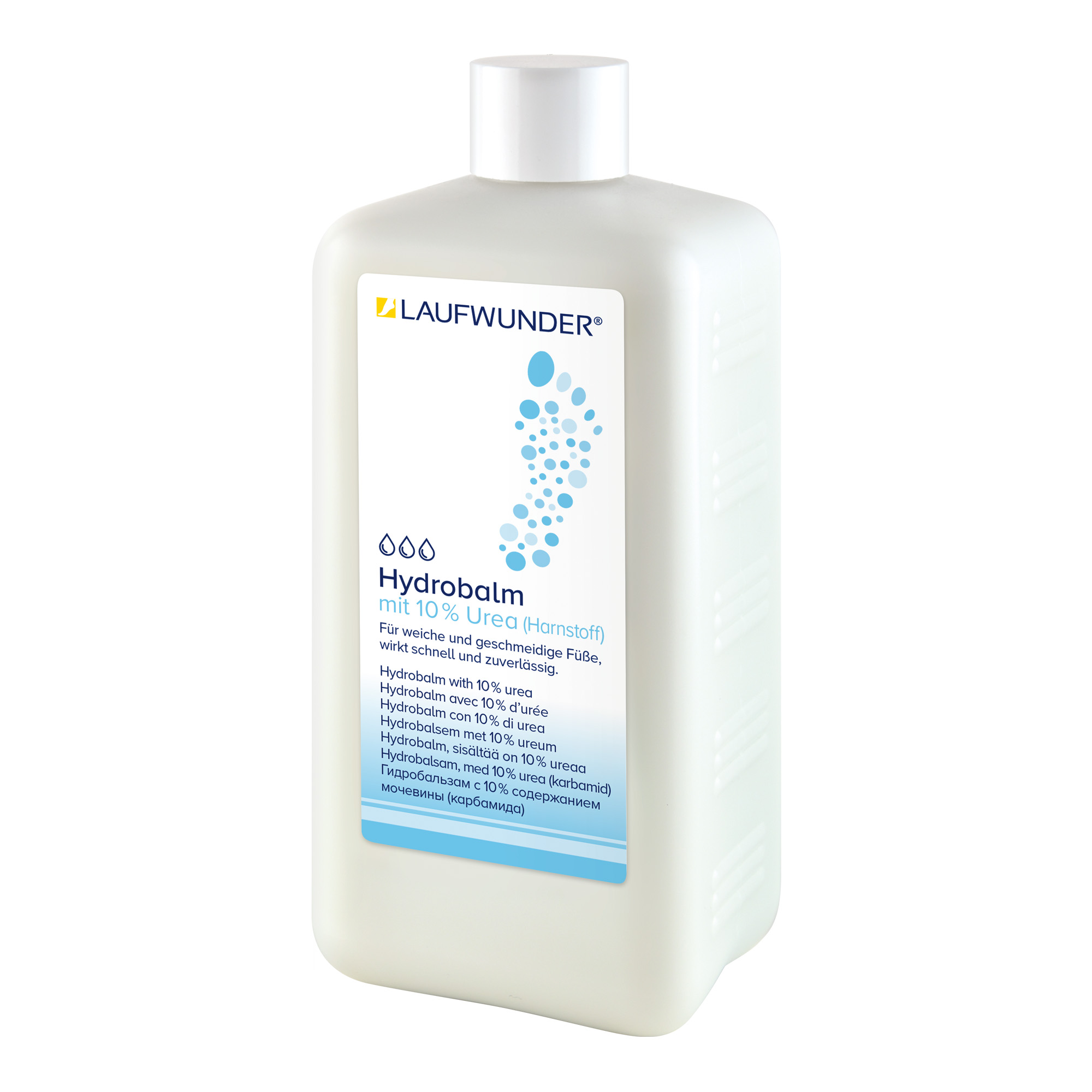 Baume hydratant pour pieds secs et sensibles Hydrobalm 500 ml