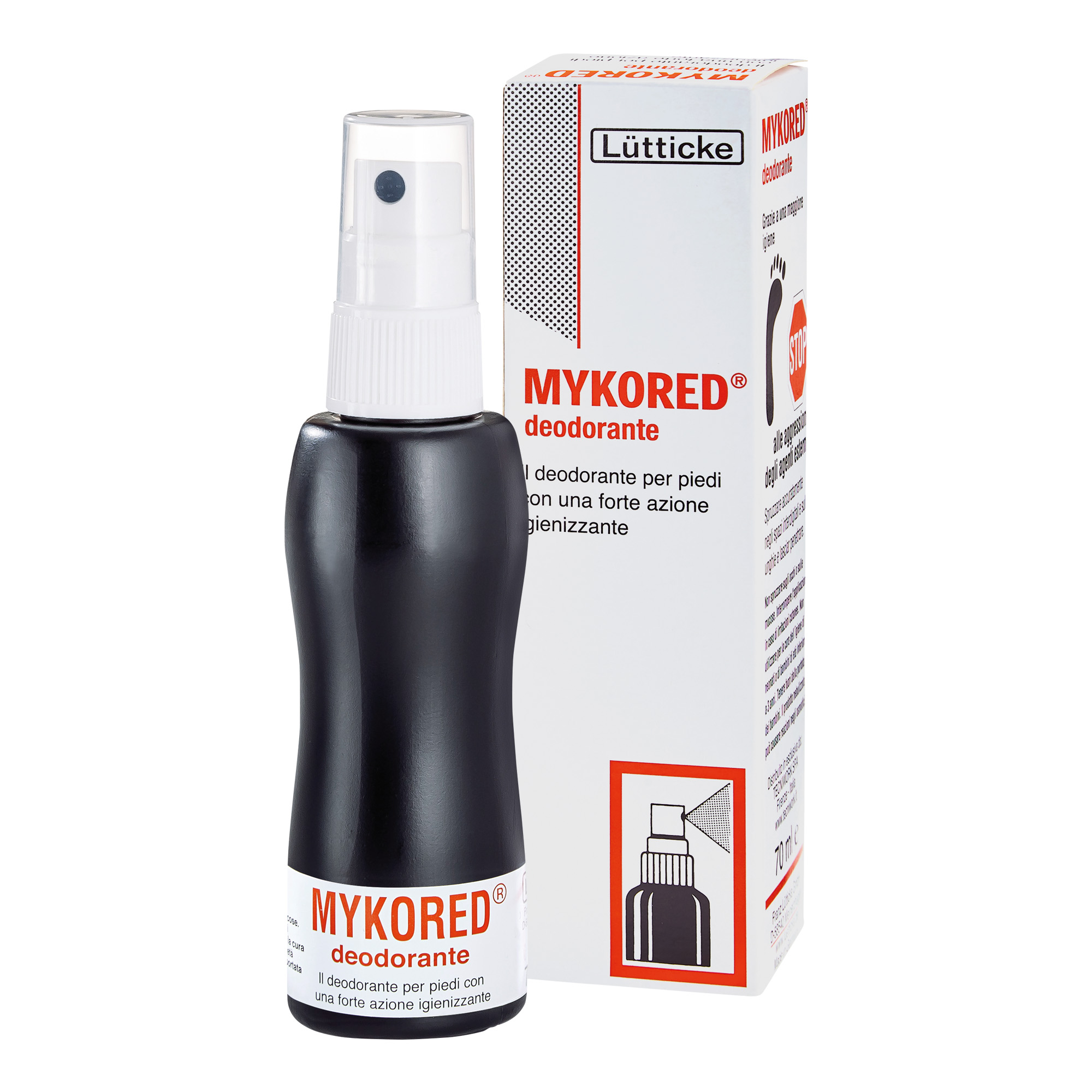 Hygienic foot deodorant Mykored 70 ml