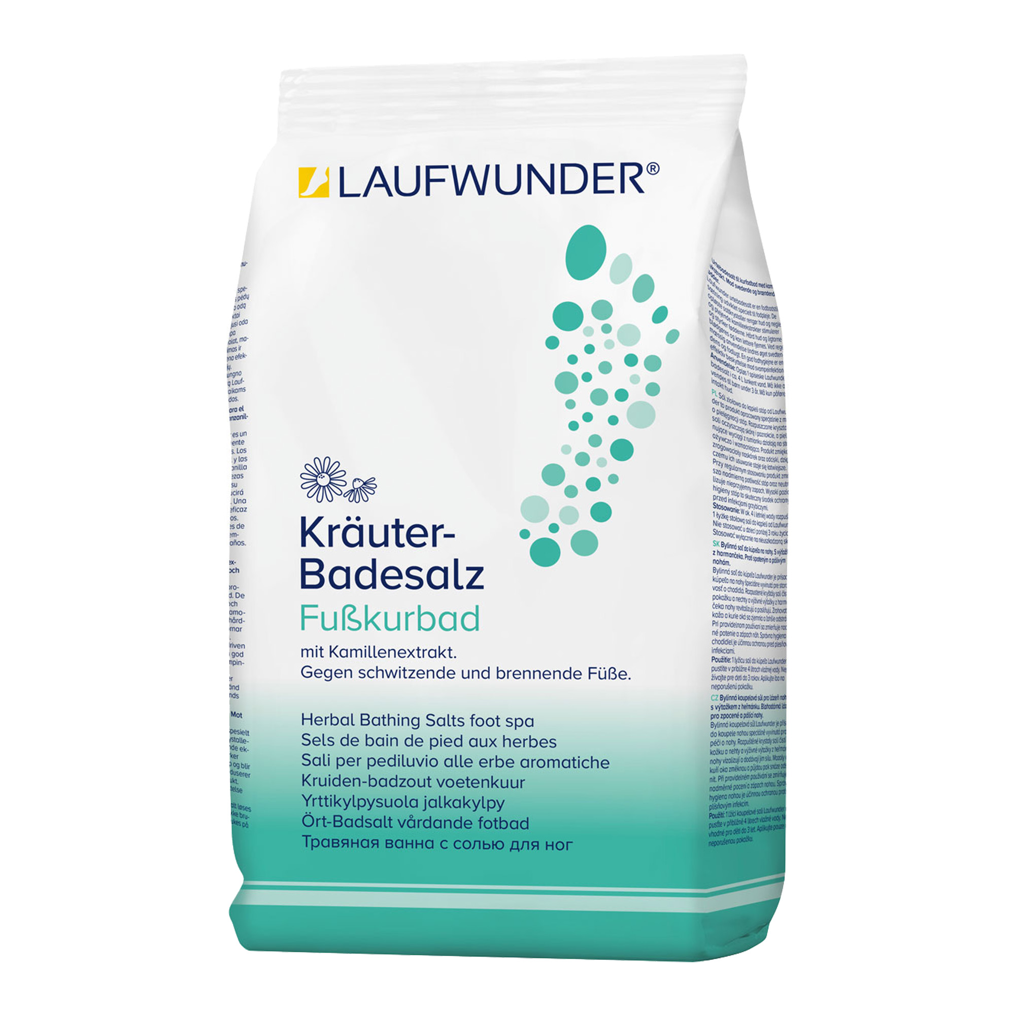 Erfrischendes und desodorierendes Kräuterbadesalz für Fußbad 5 kg