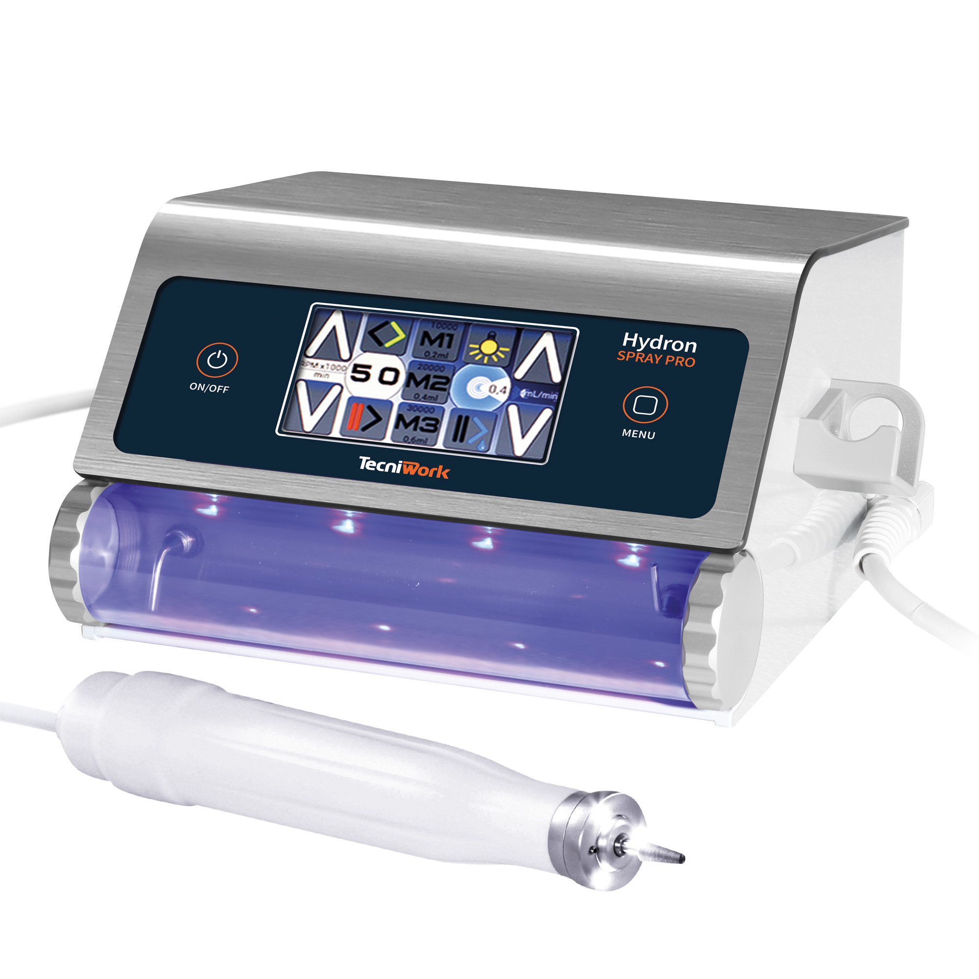 Spray micromotor with digital display and LED handpiece Hydron Spray Pro Tecniwork