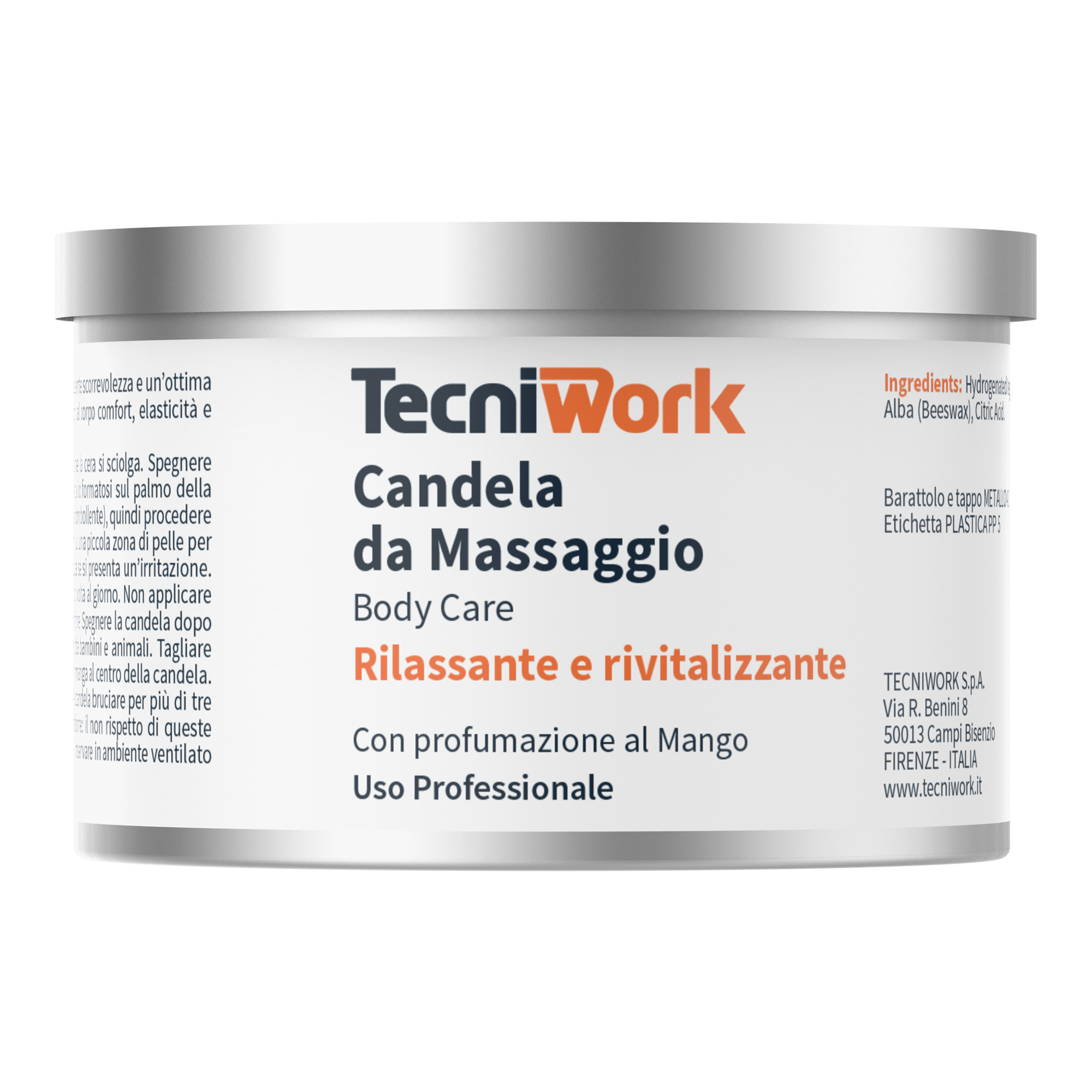 Candela da massaggio rilassante al Mango 150 ml