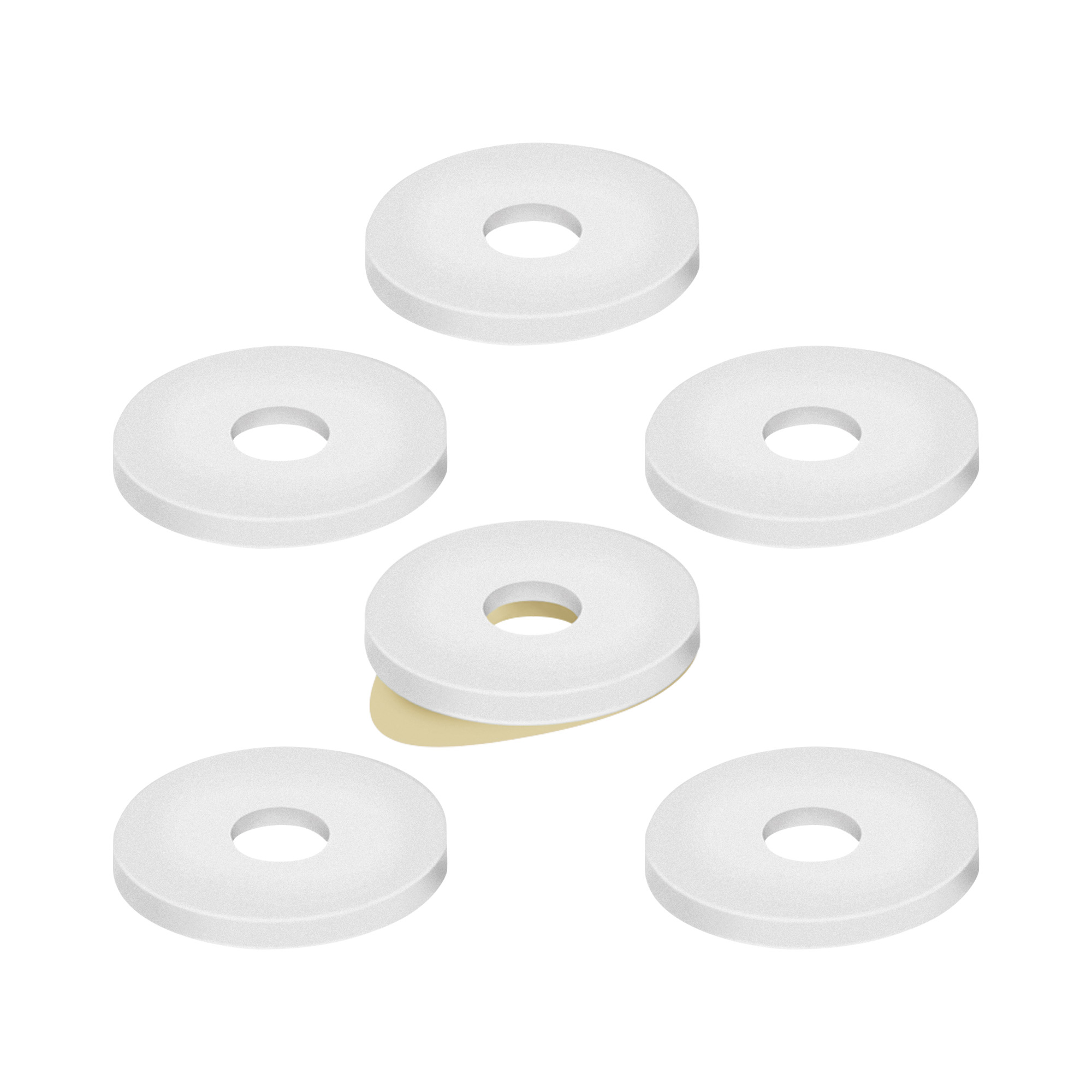 Self-adhesive small oval foot pads made of Tecniwork Polymer Gel transparent 6 pcs