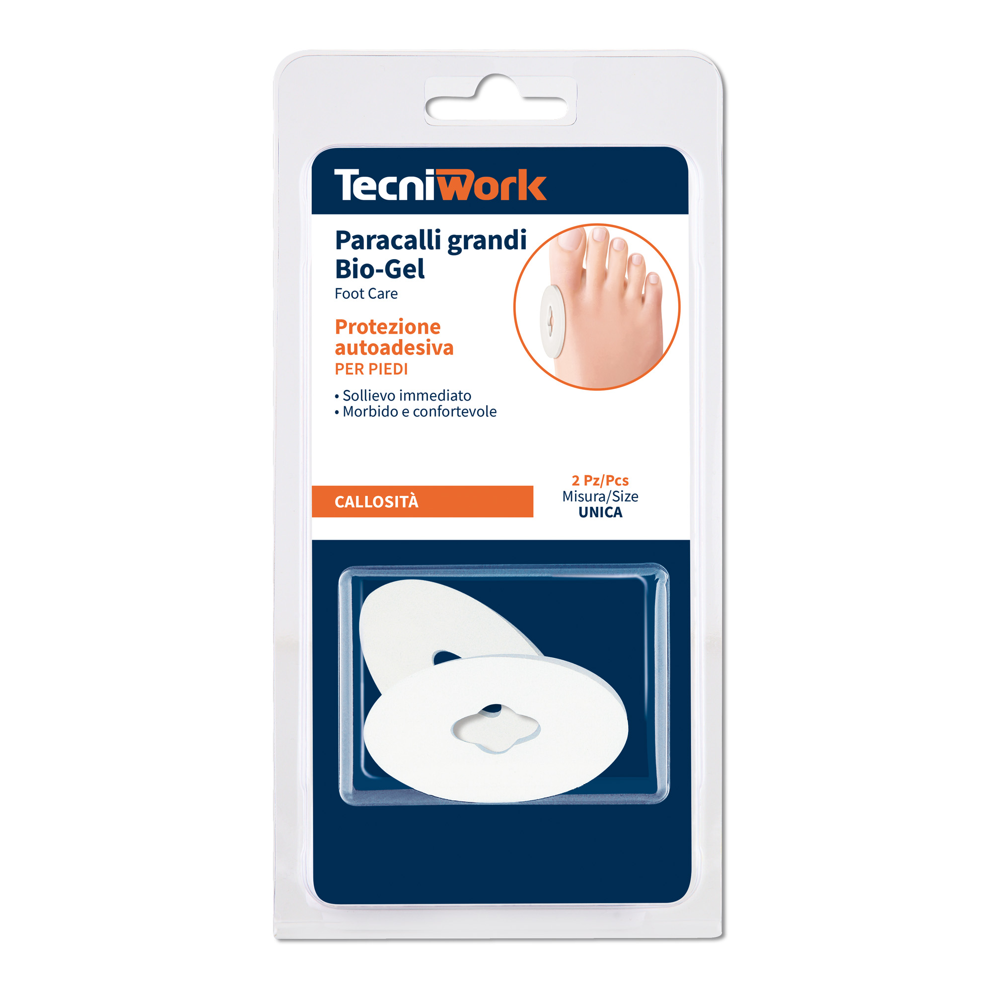 Large oval self-adhesive foot pads Bio-Gel in Tecniwork Polymer Gel