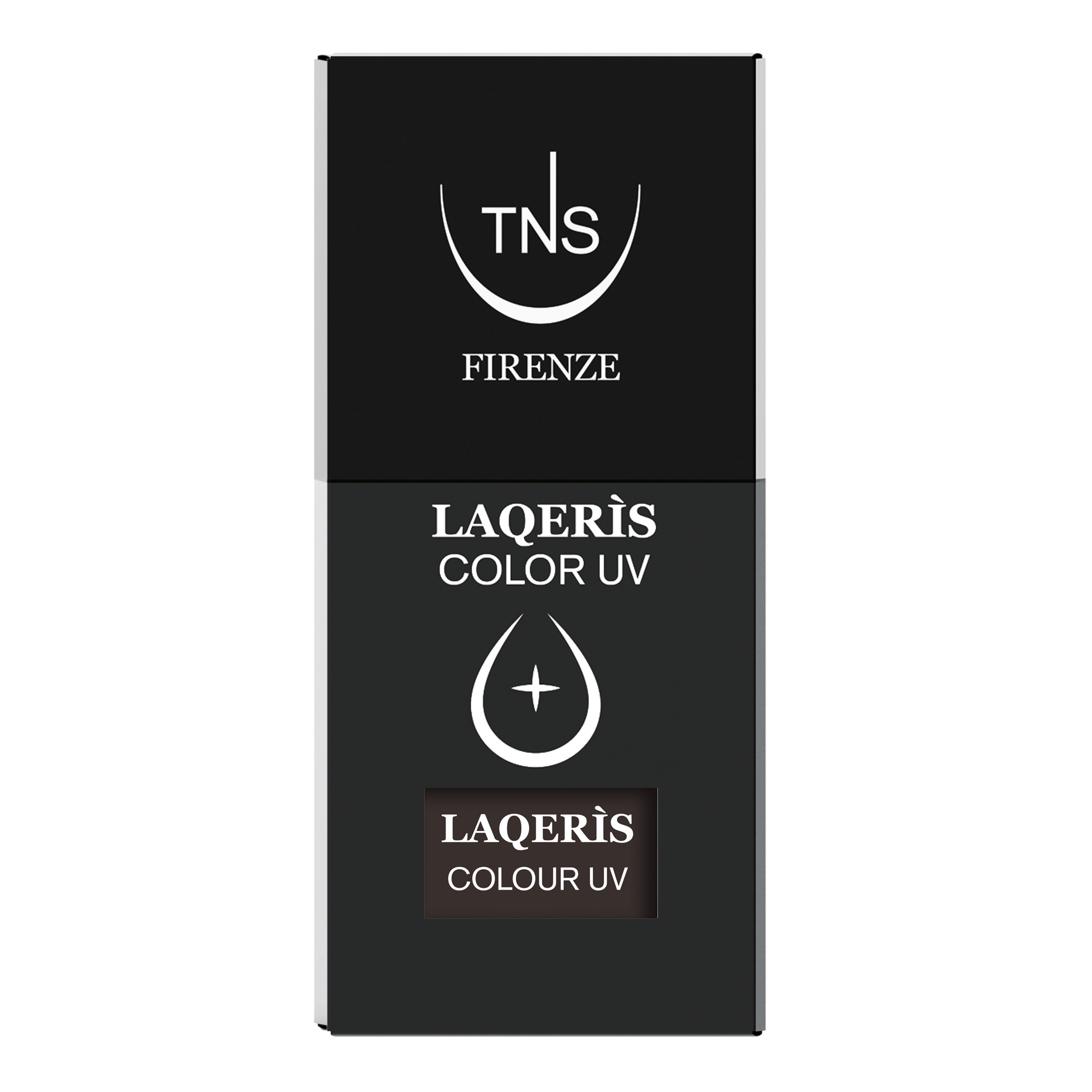 Semi-permanent nail polish dark brown Rock 10 ml Laqerìs TNS