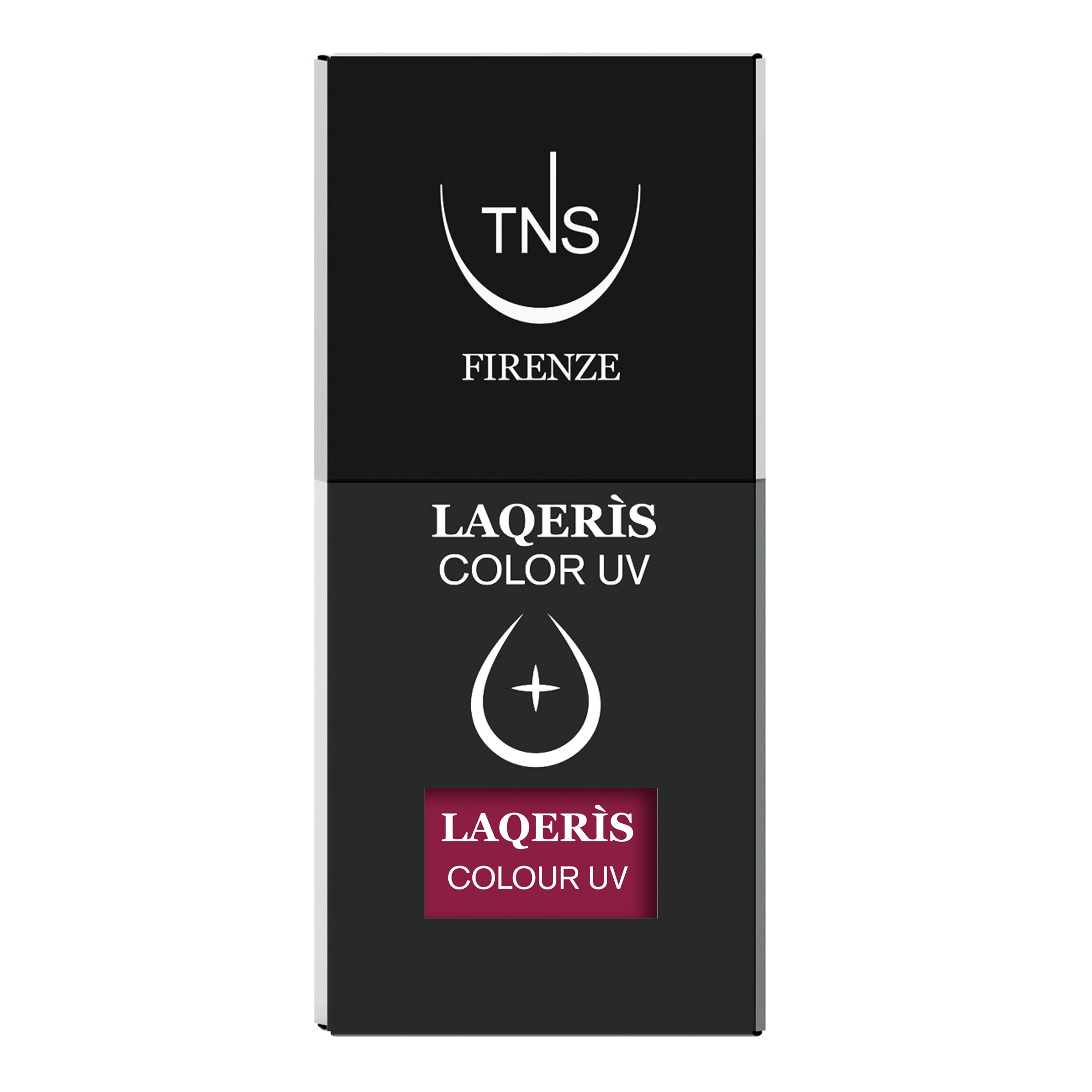 Semipermanent nail polish Vain bordeaux red 10 ml Laqerìs TNS