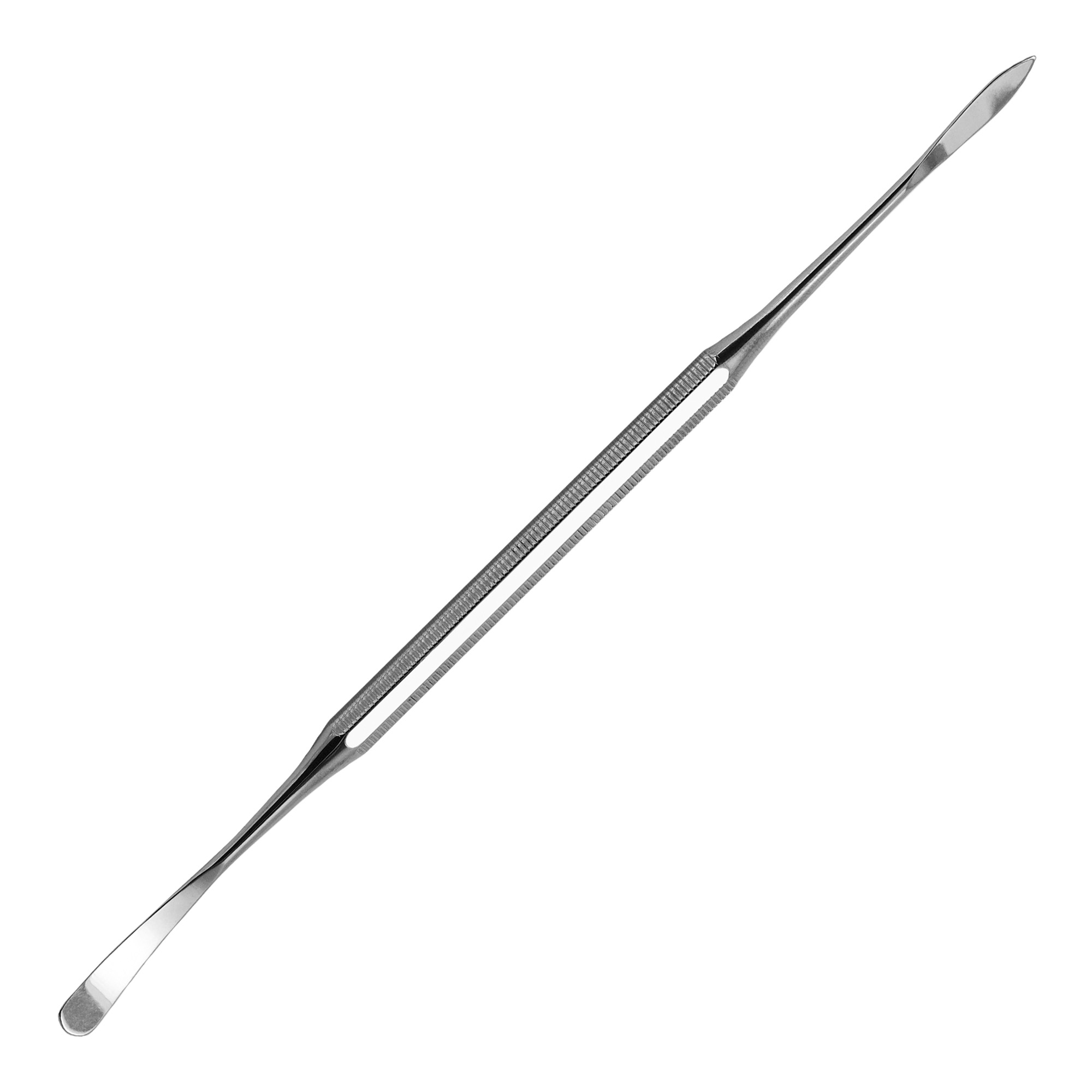 Curette professionnelle en acier inoxydable avec double spatule