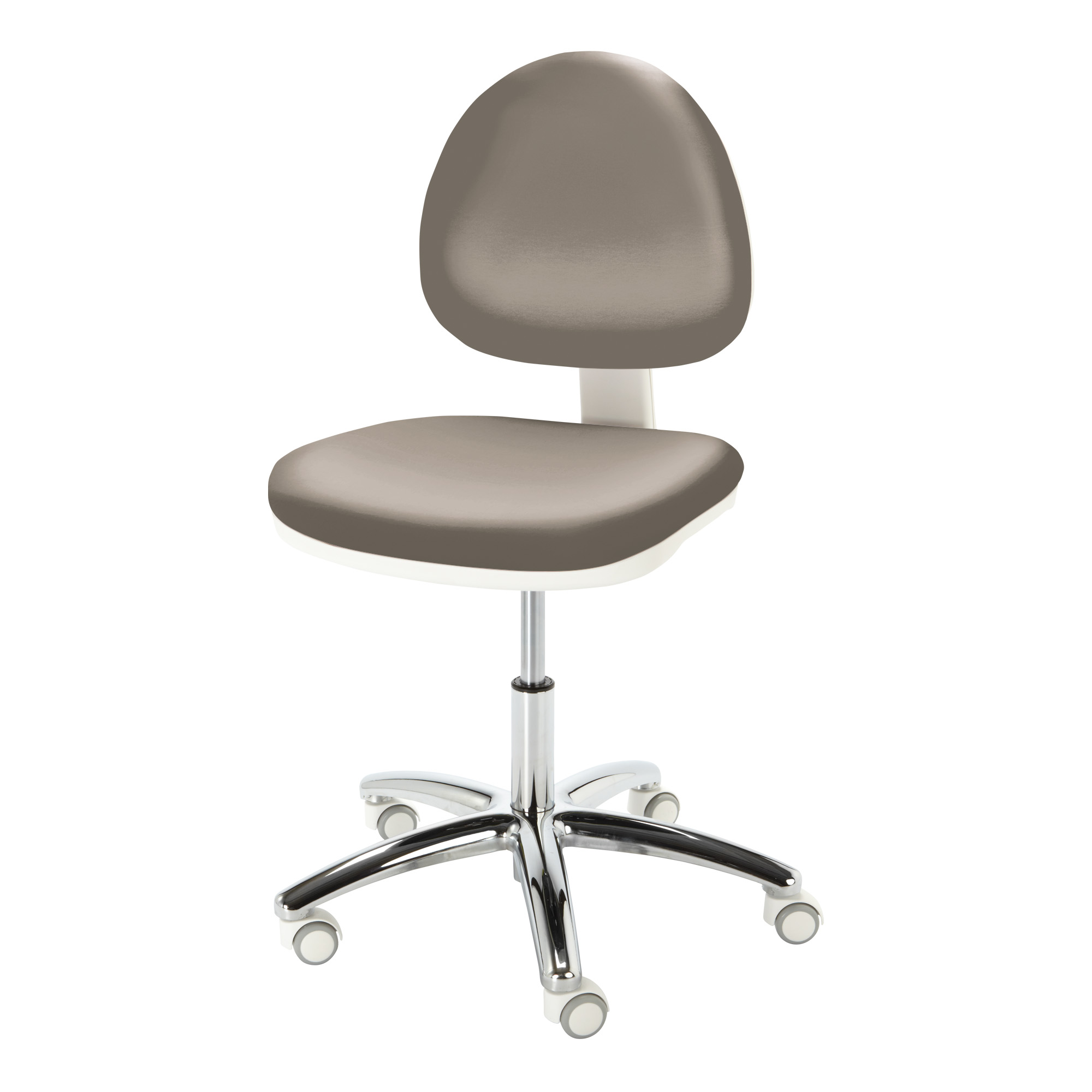 Silla con ruedas Cosmos color cromo