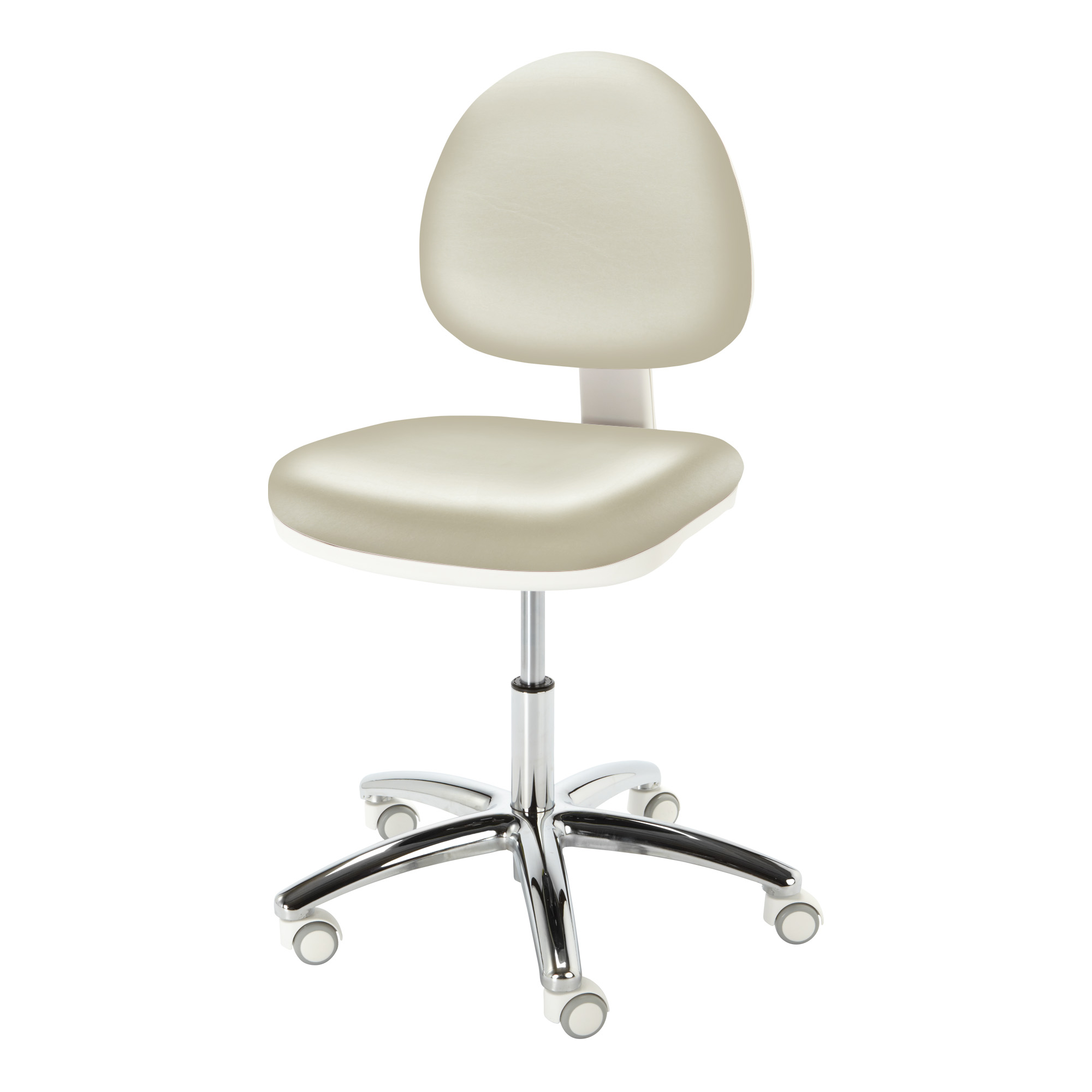 Silla con ruedas Cosmos color gris perla