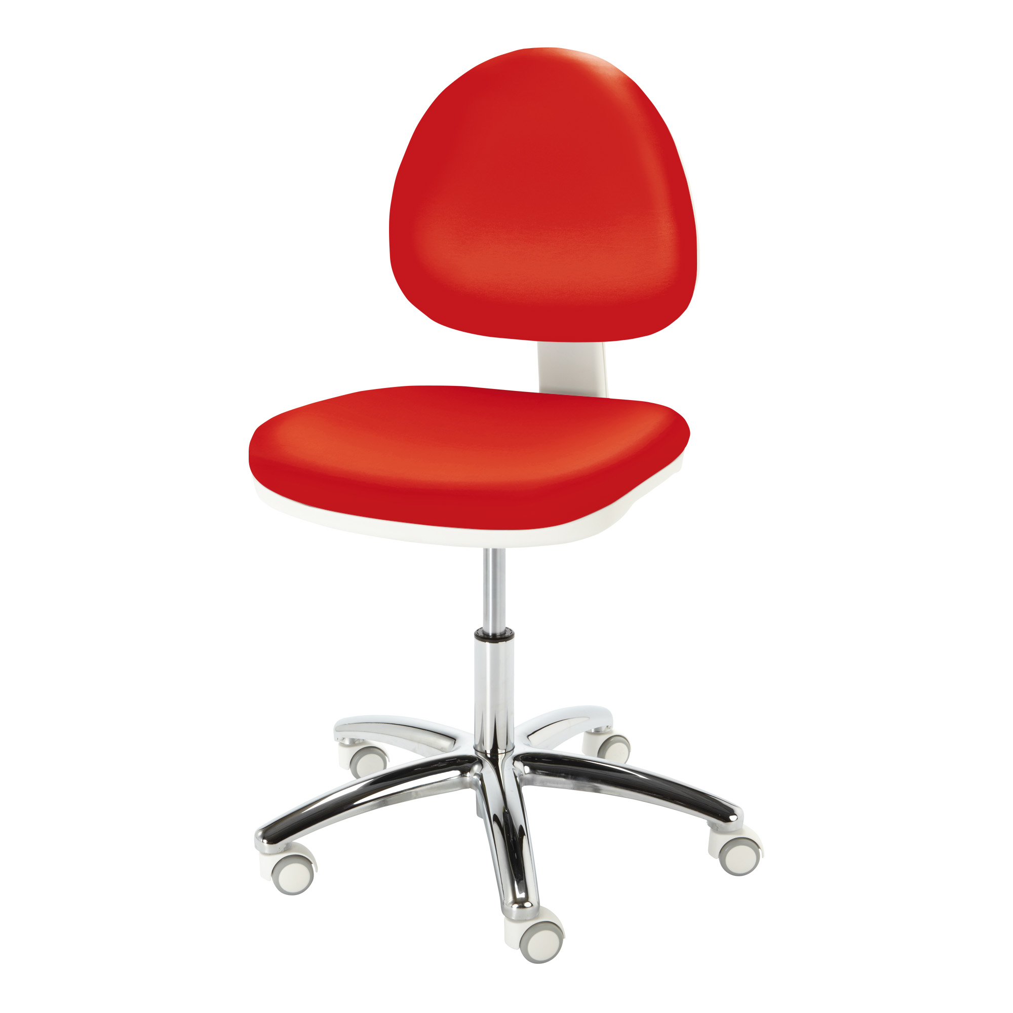 Silla con ruedas Cosmos color rojo