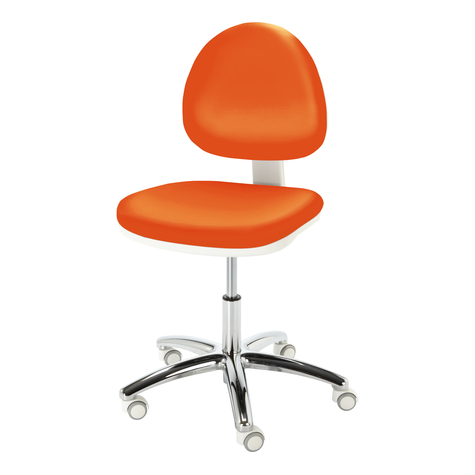 Silla con ruedas Cosmos color naranja
