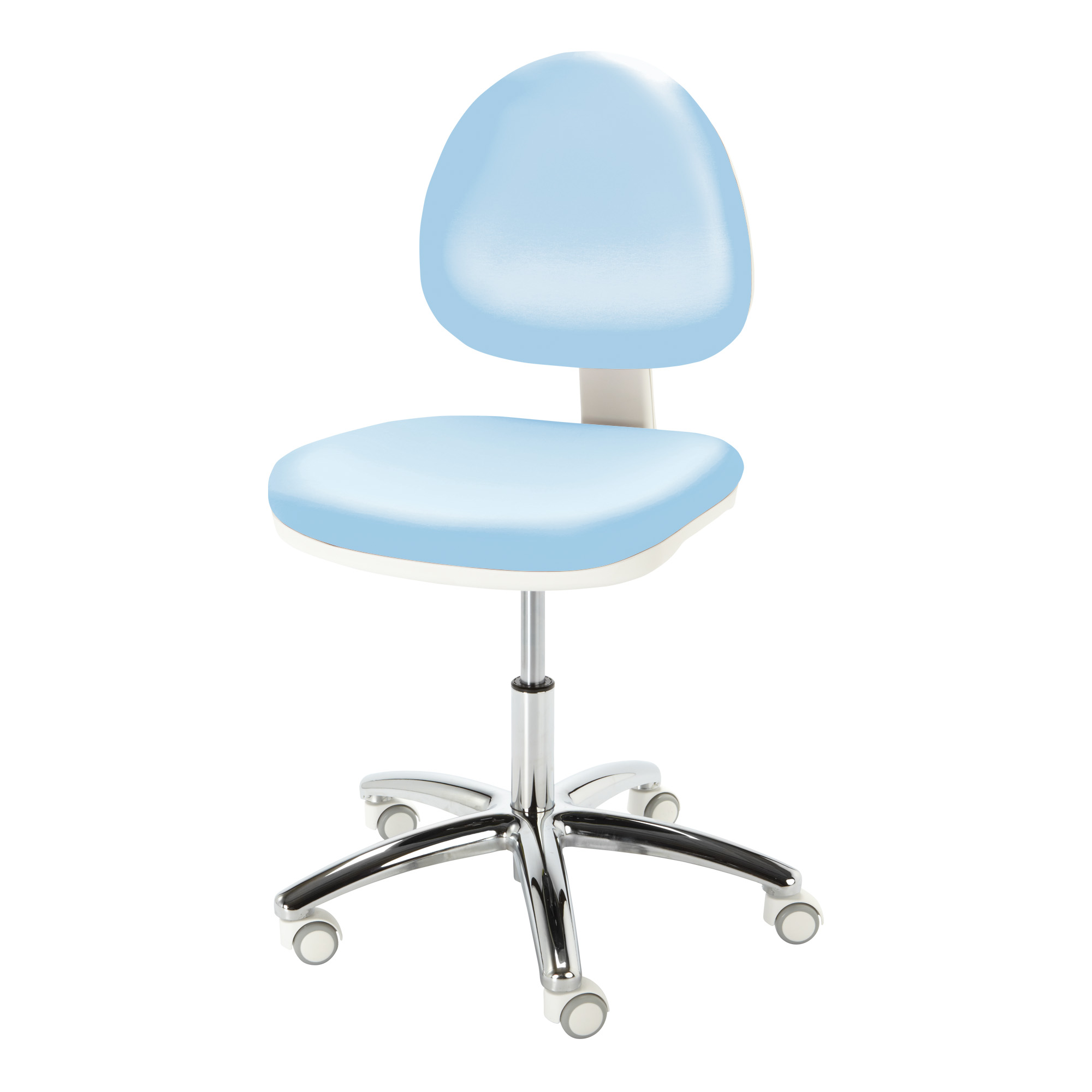 Silla con ruedas Cosmos color azul cielo