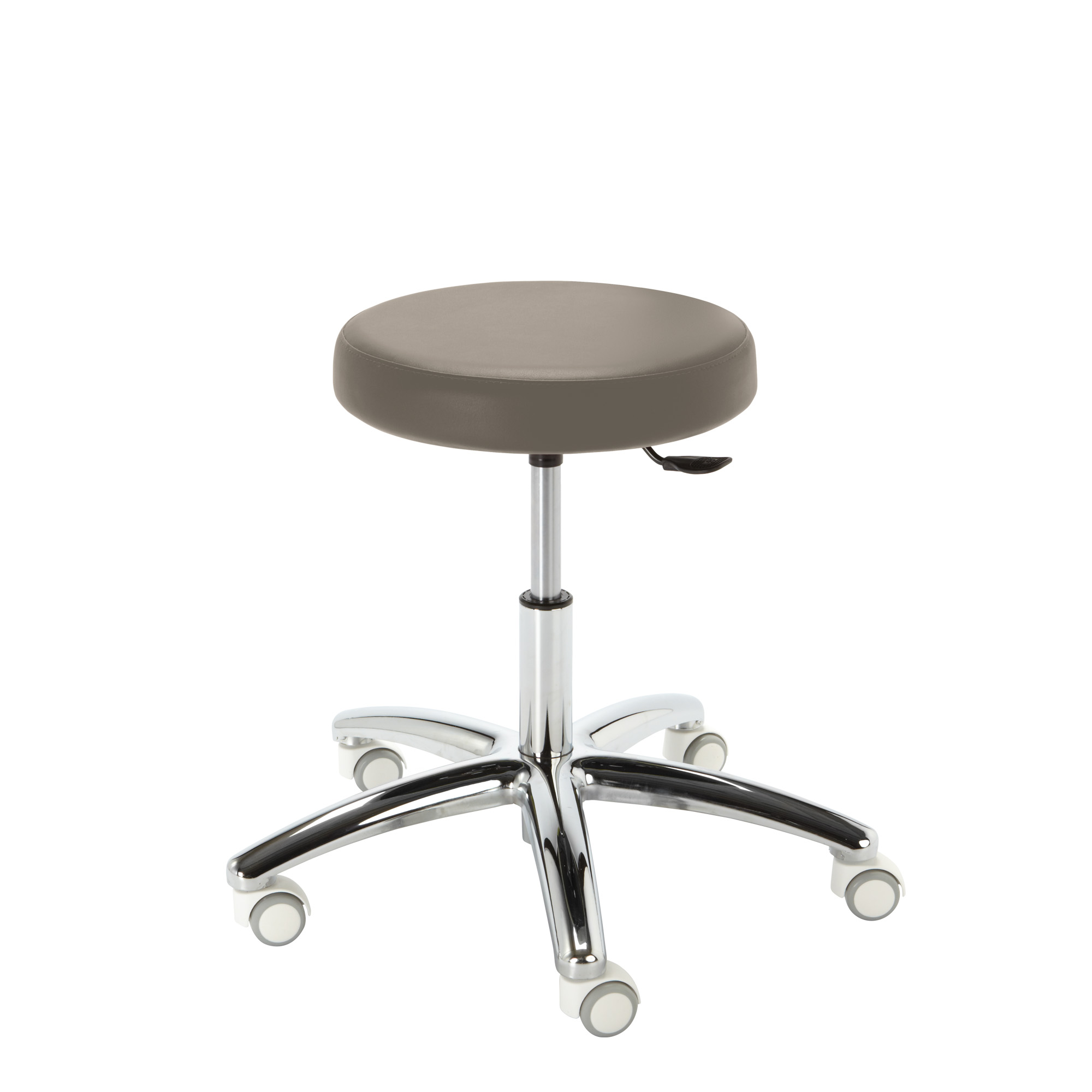 Monza T Hocker auf Lenkrollen Farbe Chrom