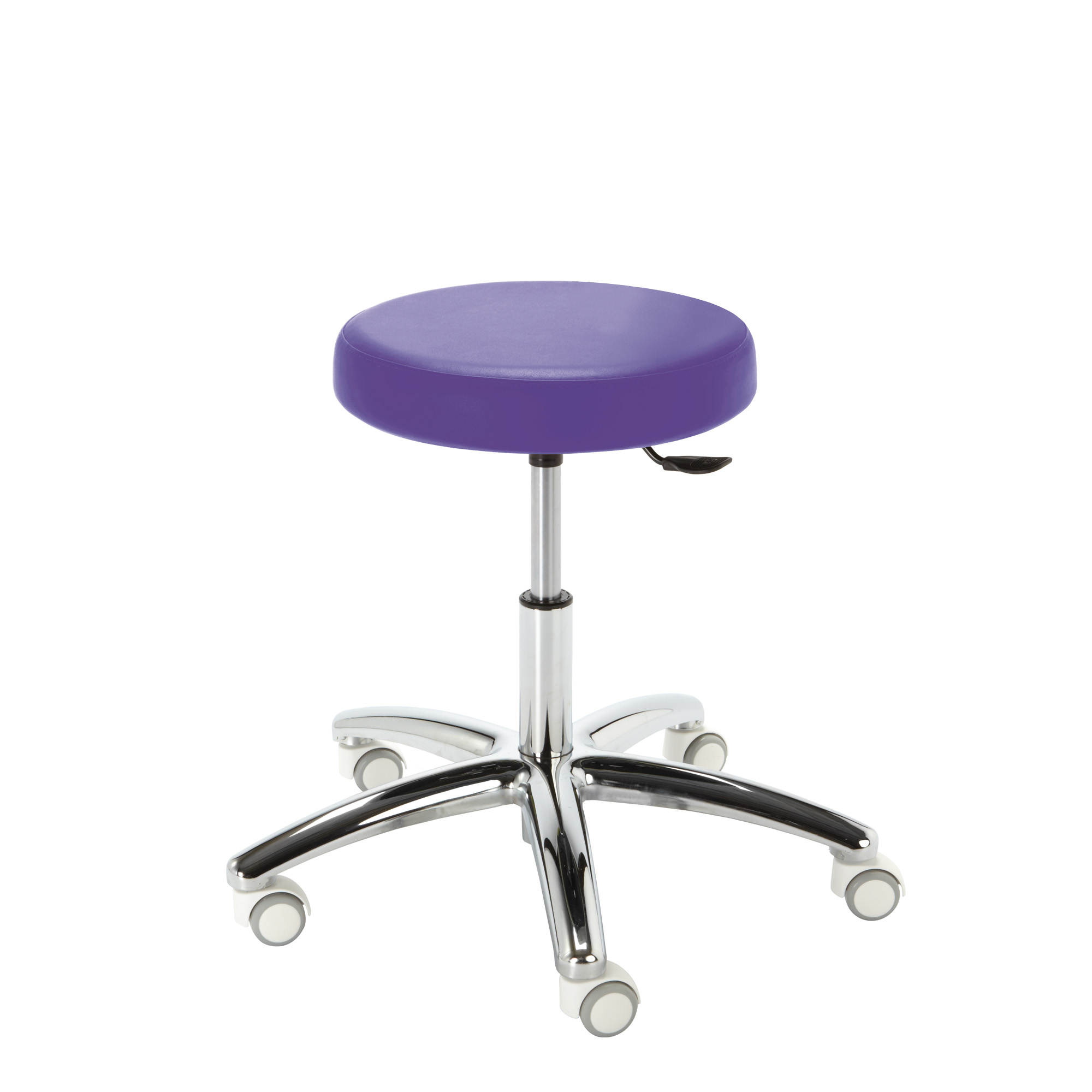 Hocker mit Rollen Monza T Farbe Violett