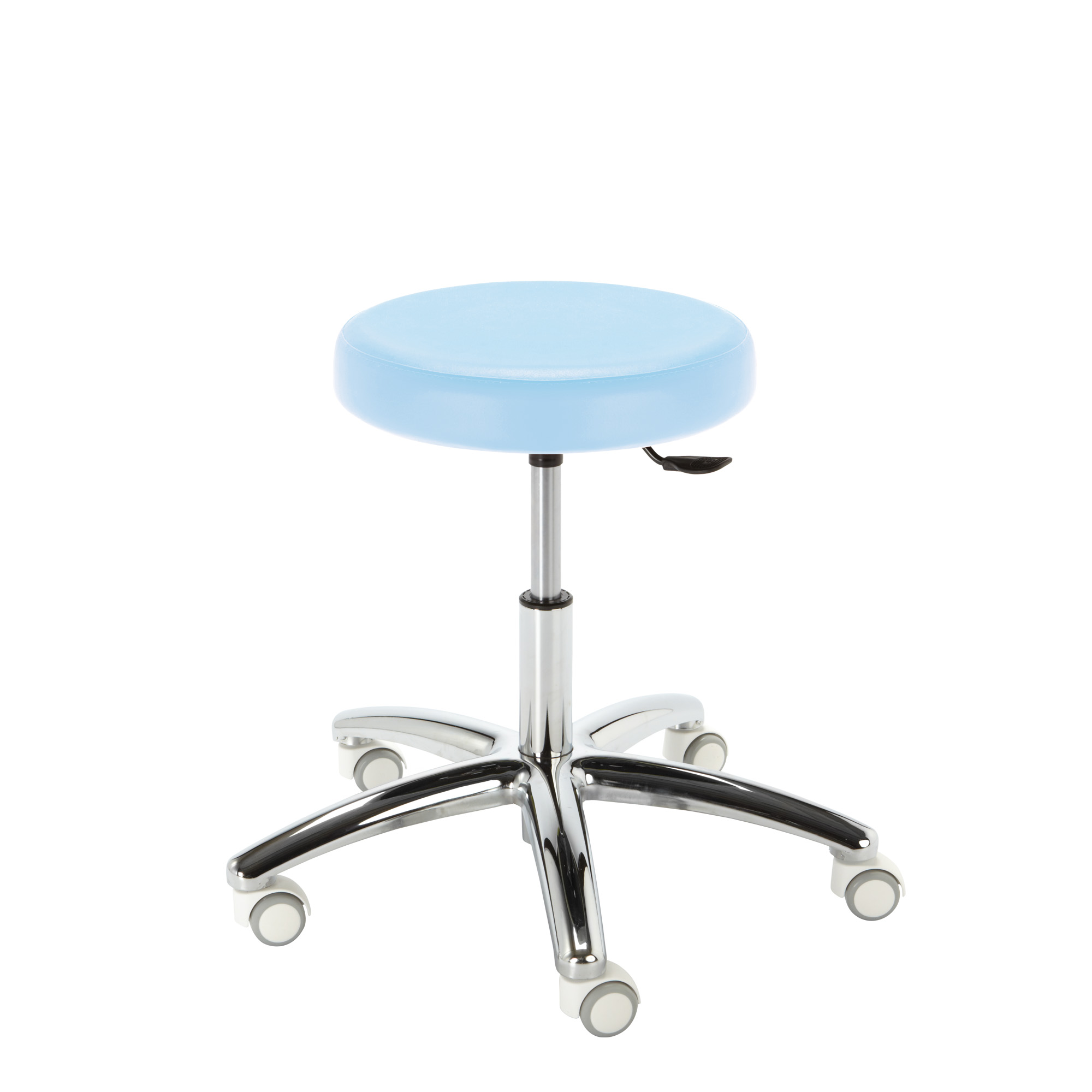 Hocker mit Rollen Monza T Farbe Himmelblau