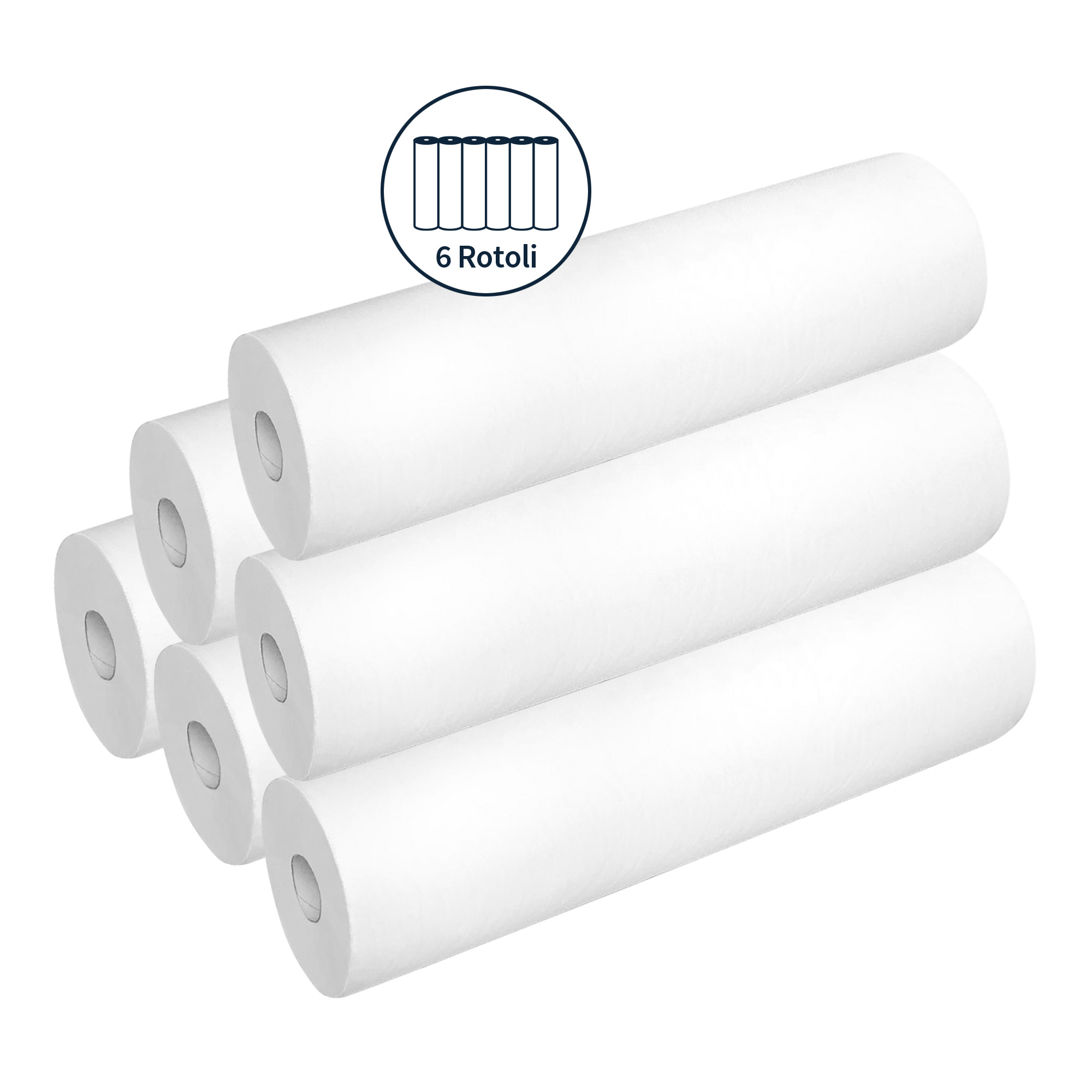 Drap pour table de soins en cellulose 60 cm x 55 m 6 pcs