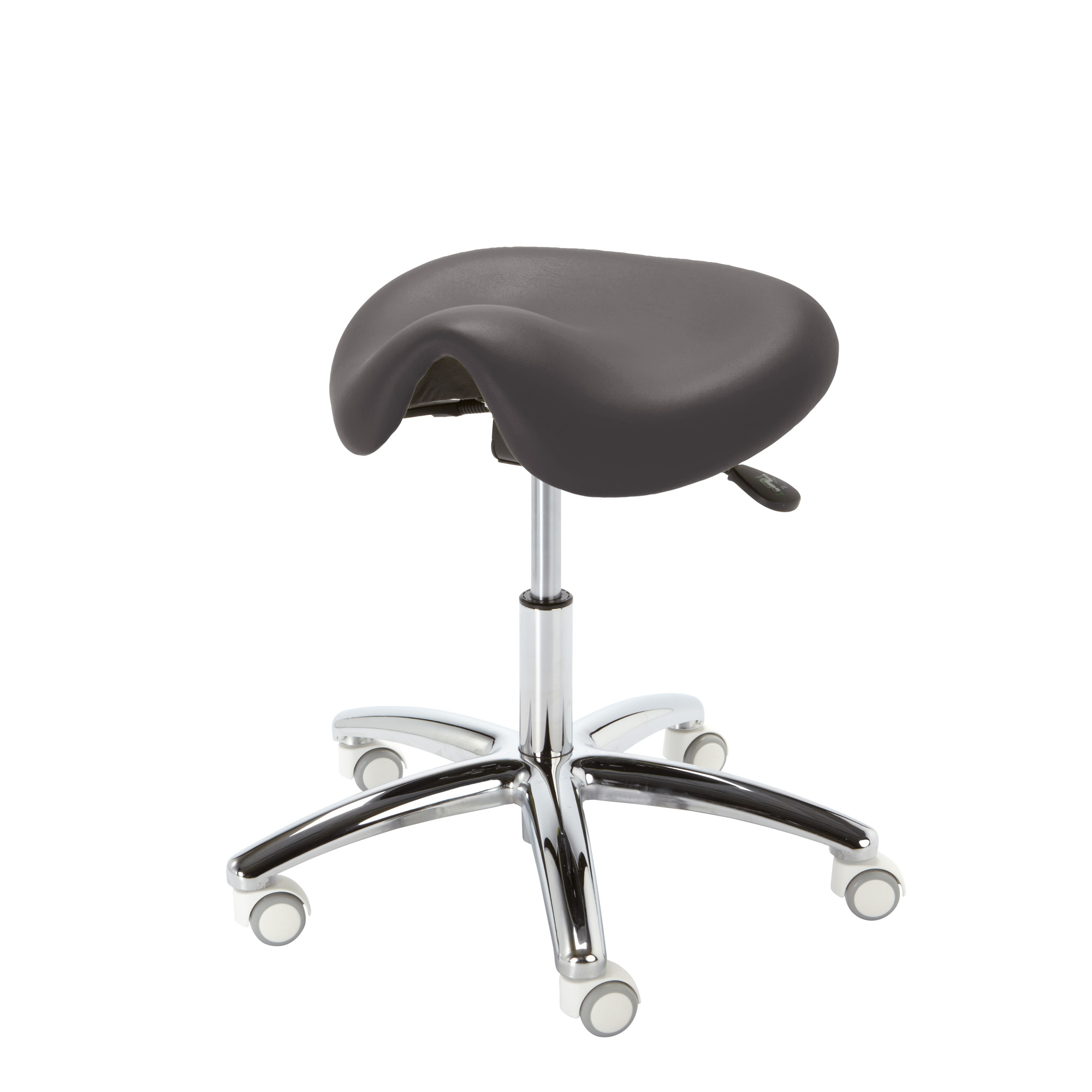 Taburete con ruedas Corsa color antracita