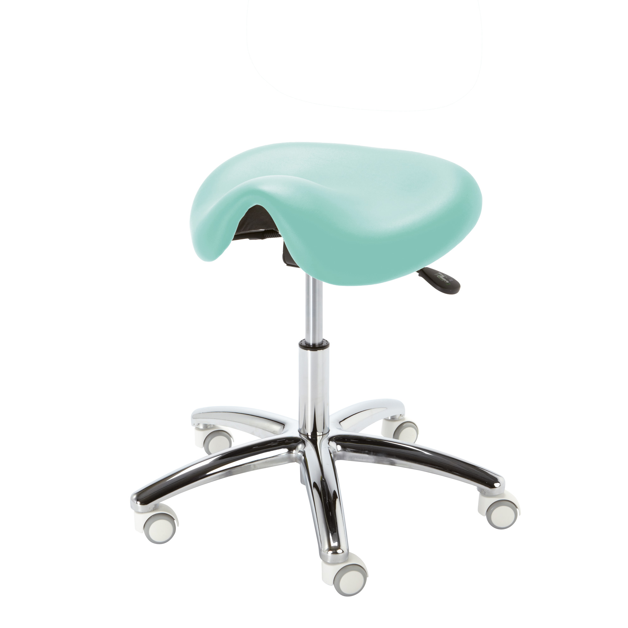 Taburete con ruedas Corsa color verde claro
