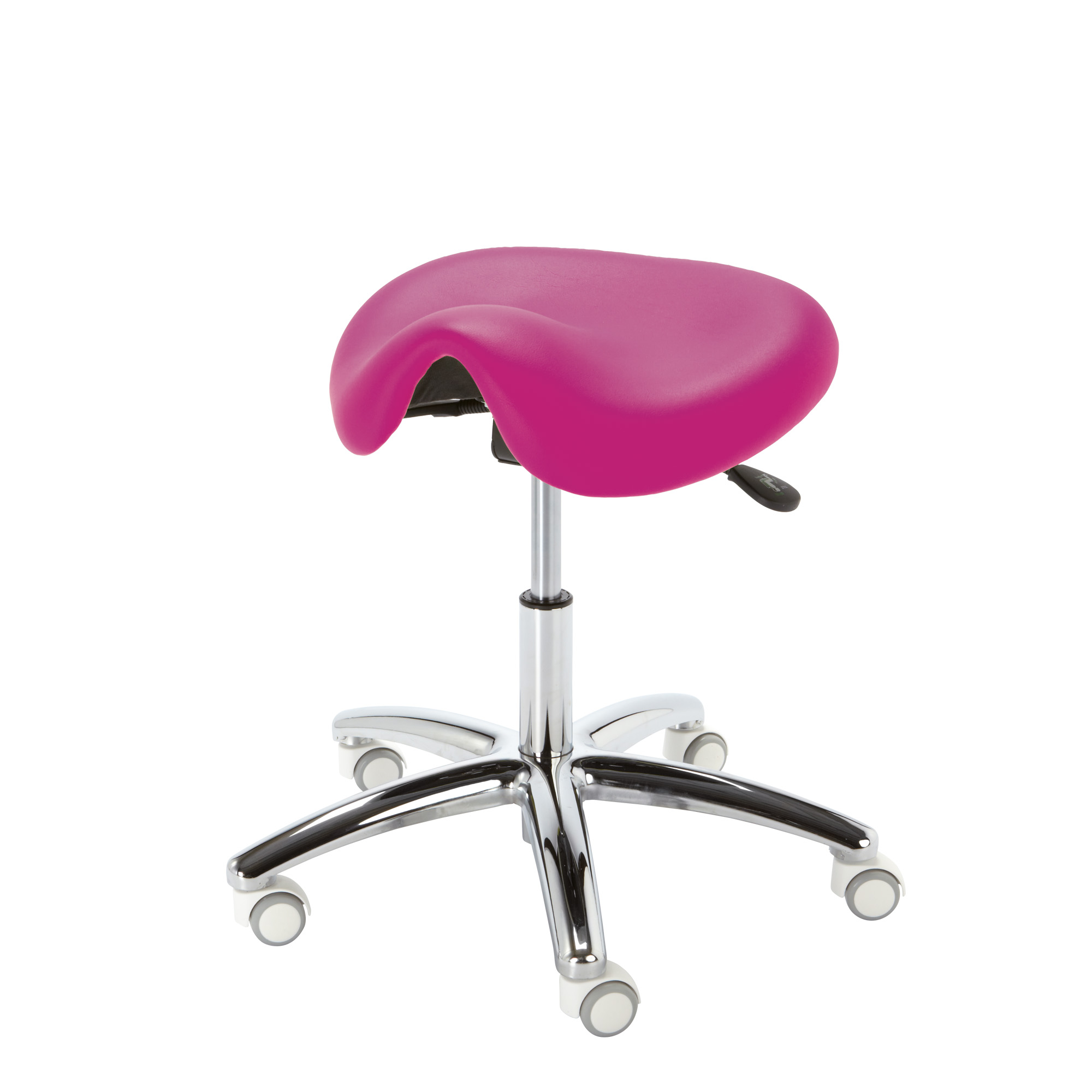 Taburete con ruedas Corsa color ciclamino