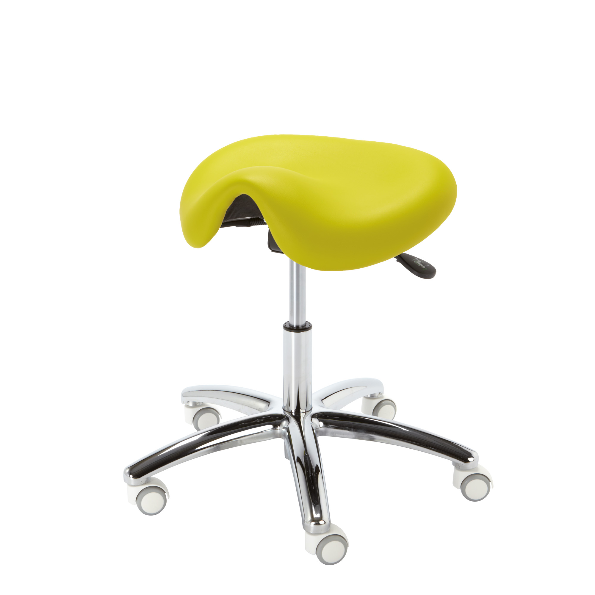 Taburete con ruedas Corsa color lima