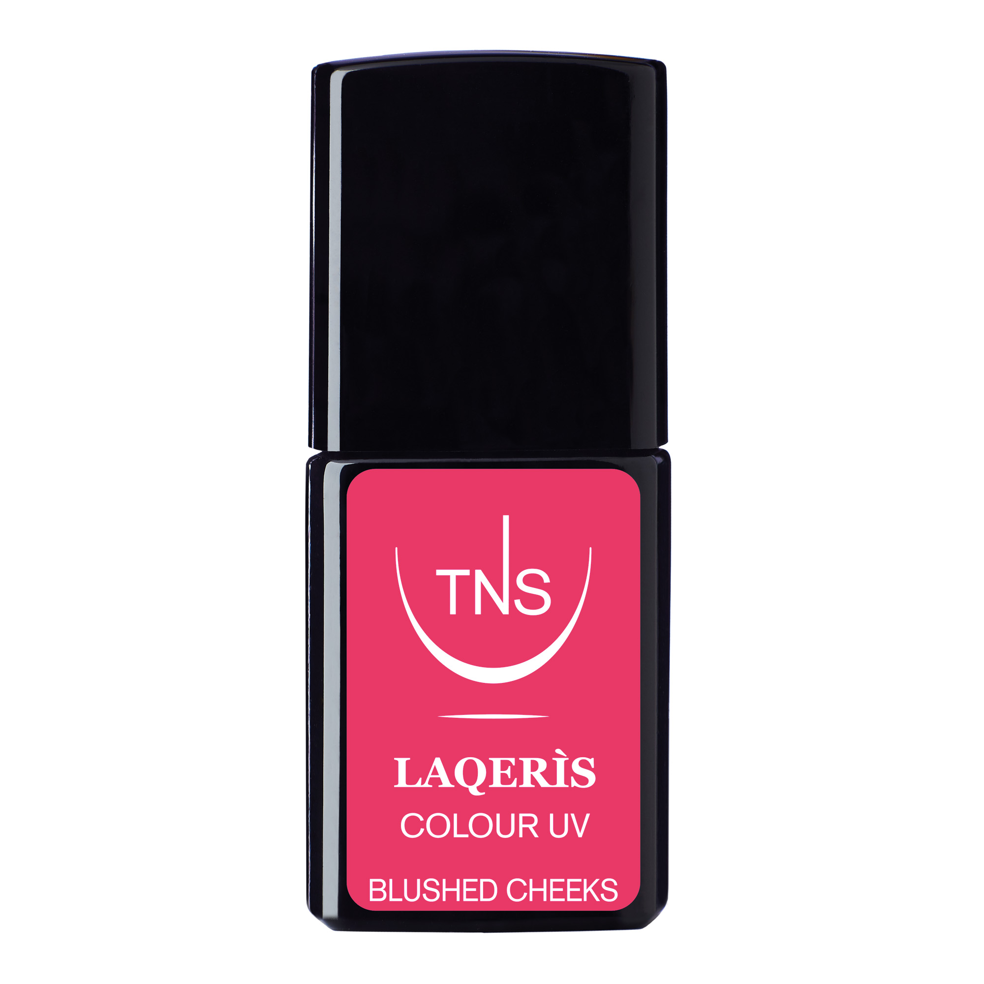 Vernis à ongles semi-permanent noir cerise rose Blushed Cheeks 10 ml Laqerìs TNS