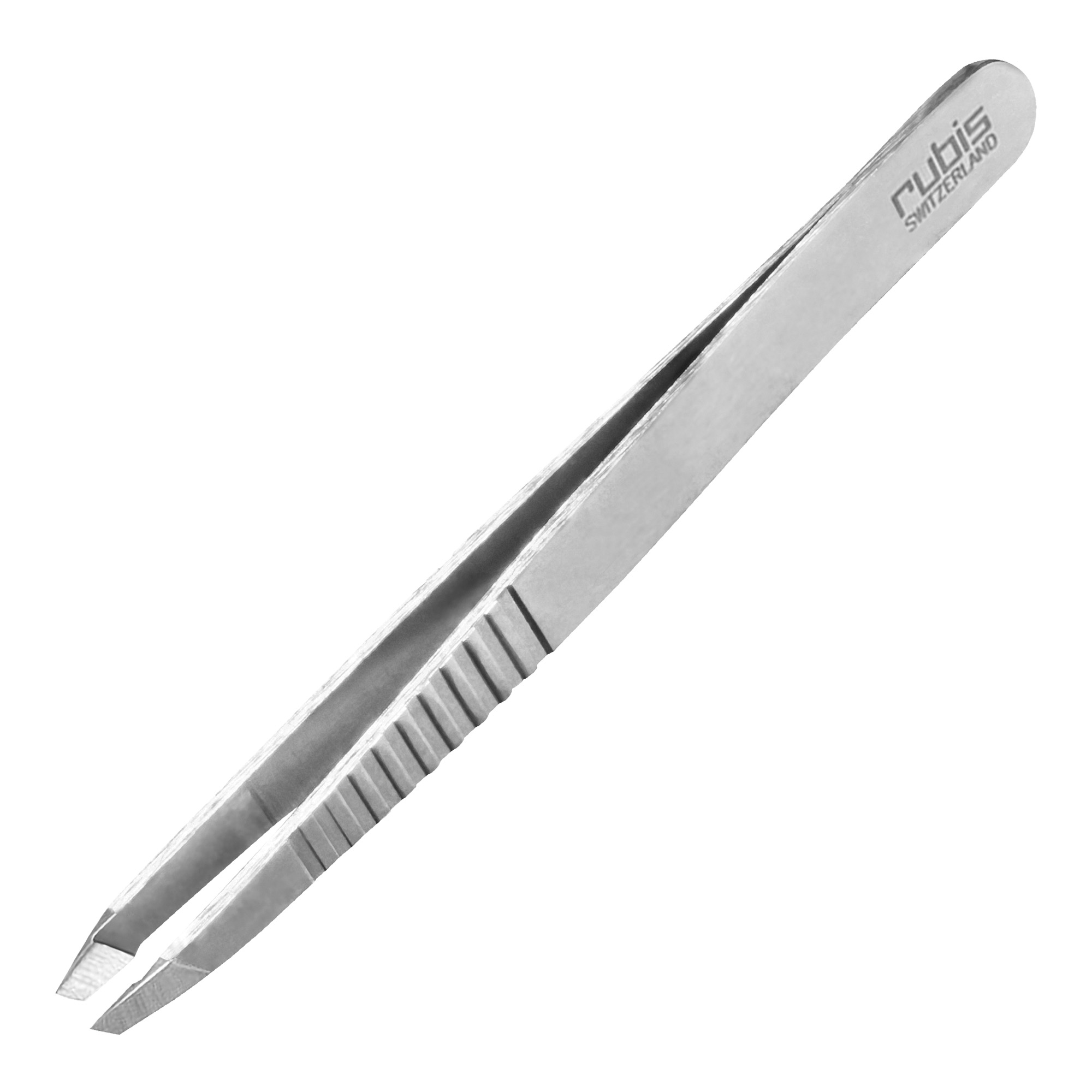 Rubis Pro-Grip Stainless Steel Tweezers with slant tip