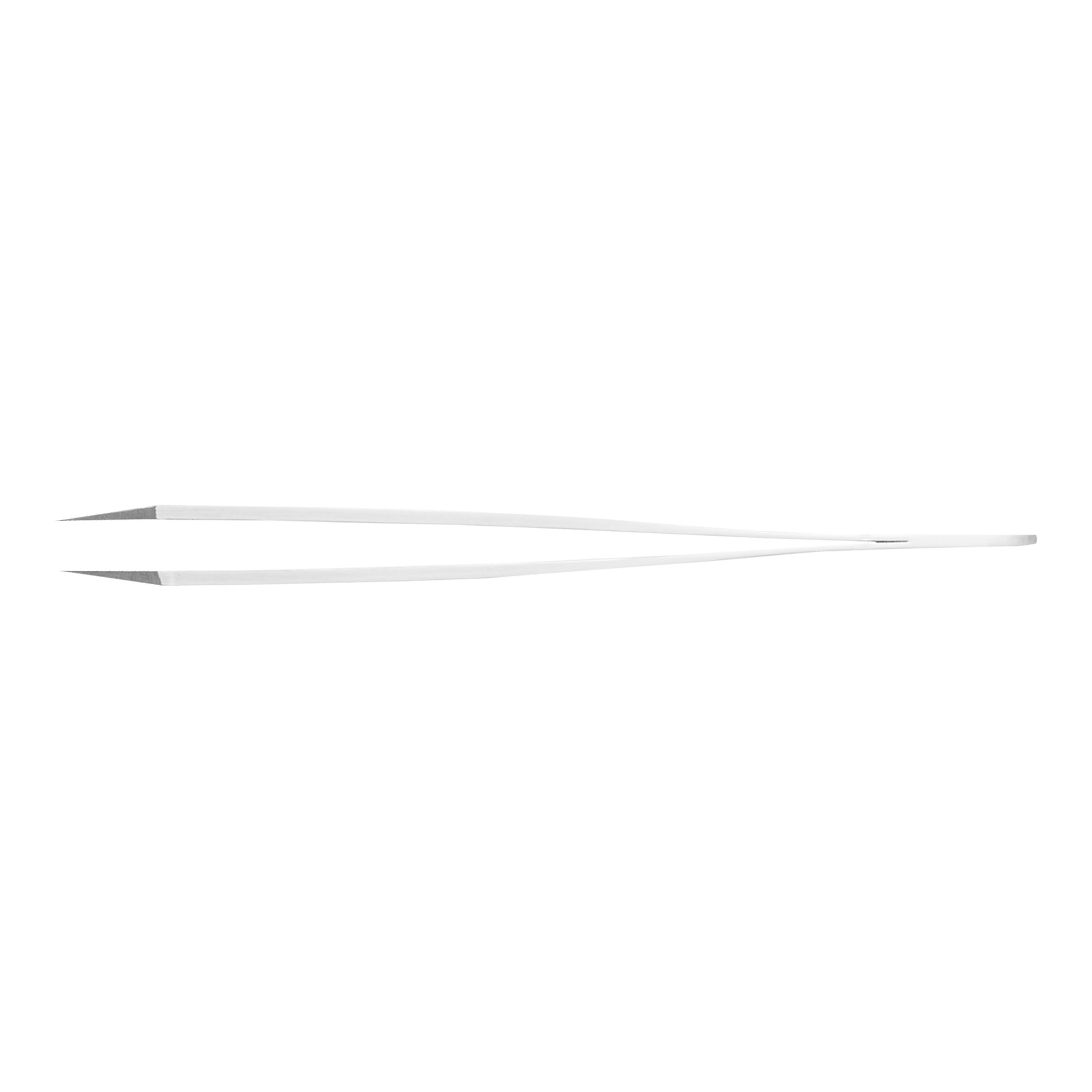 Rubis sharp-tipped stainless steel tweezers white