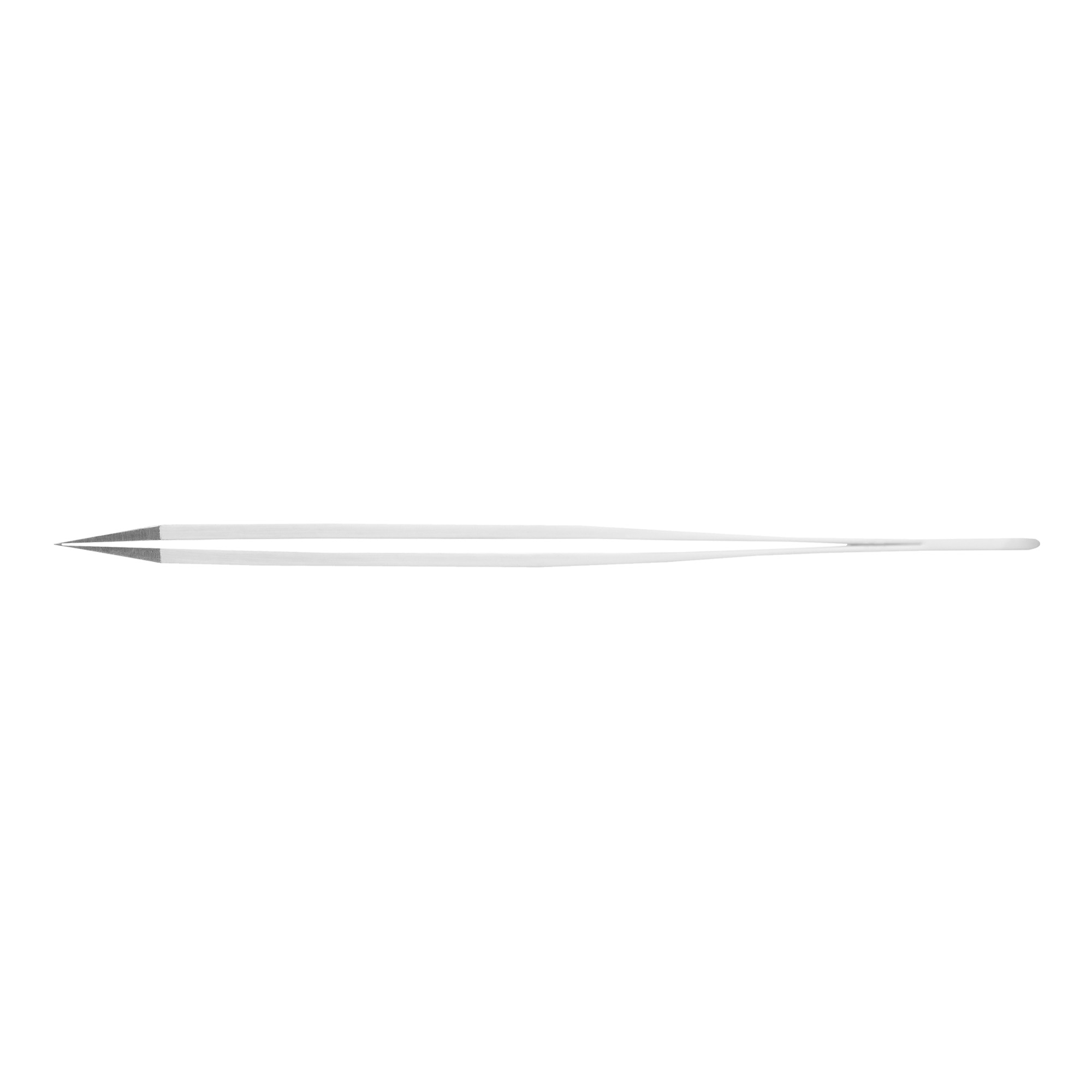 Rubis sharp-tipped stainless steel tweezers white