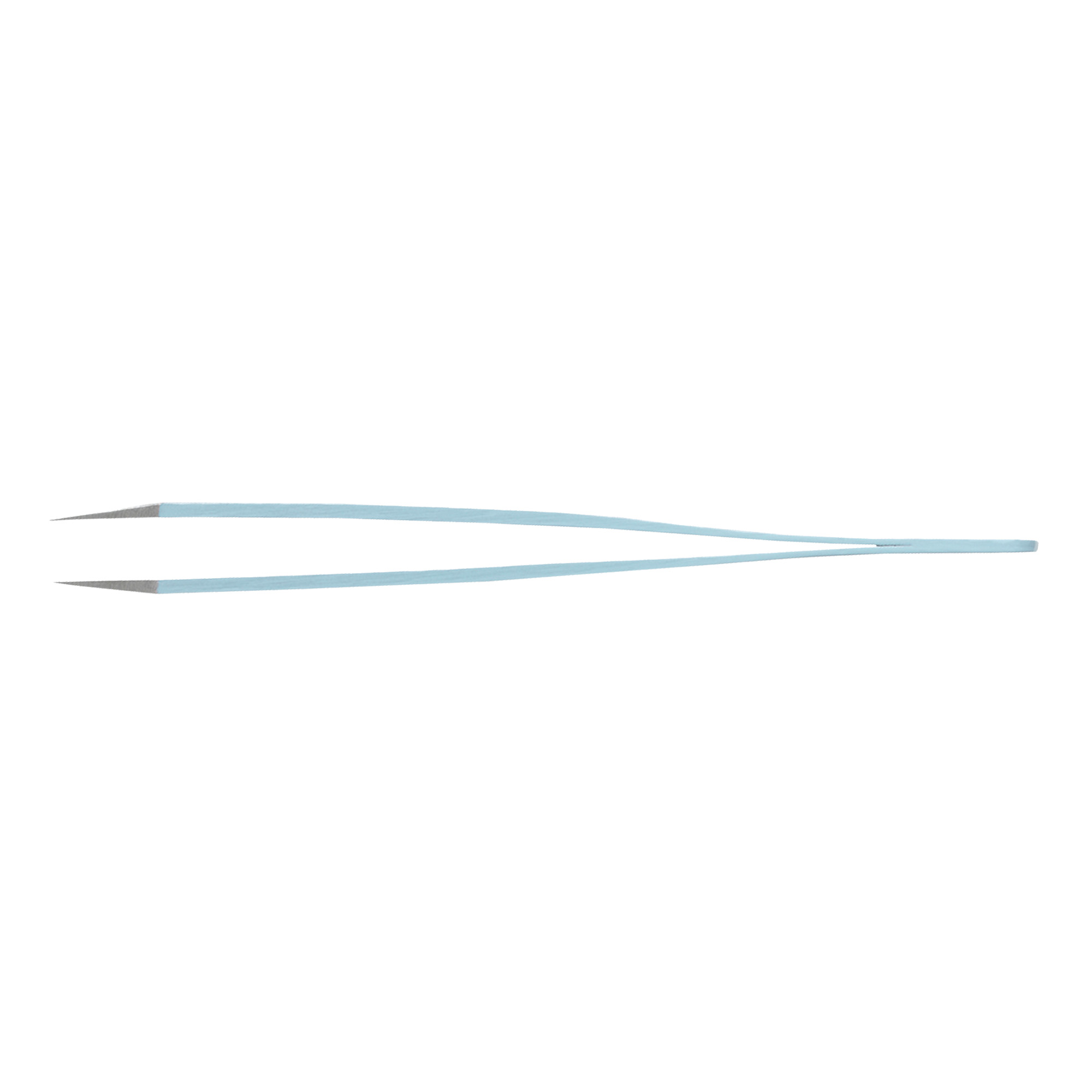Rubis Edelstahlpinzette mit spitzer Spitze hellblau