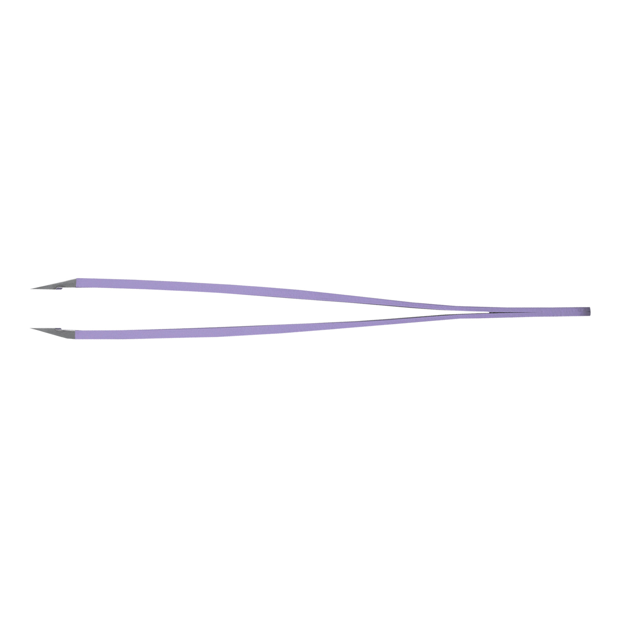 Rubis stainless steel tweezers with slant tip violet