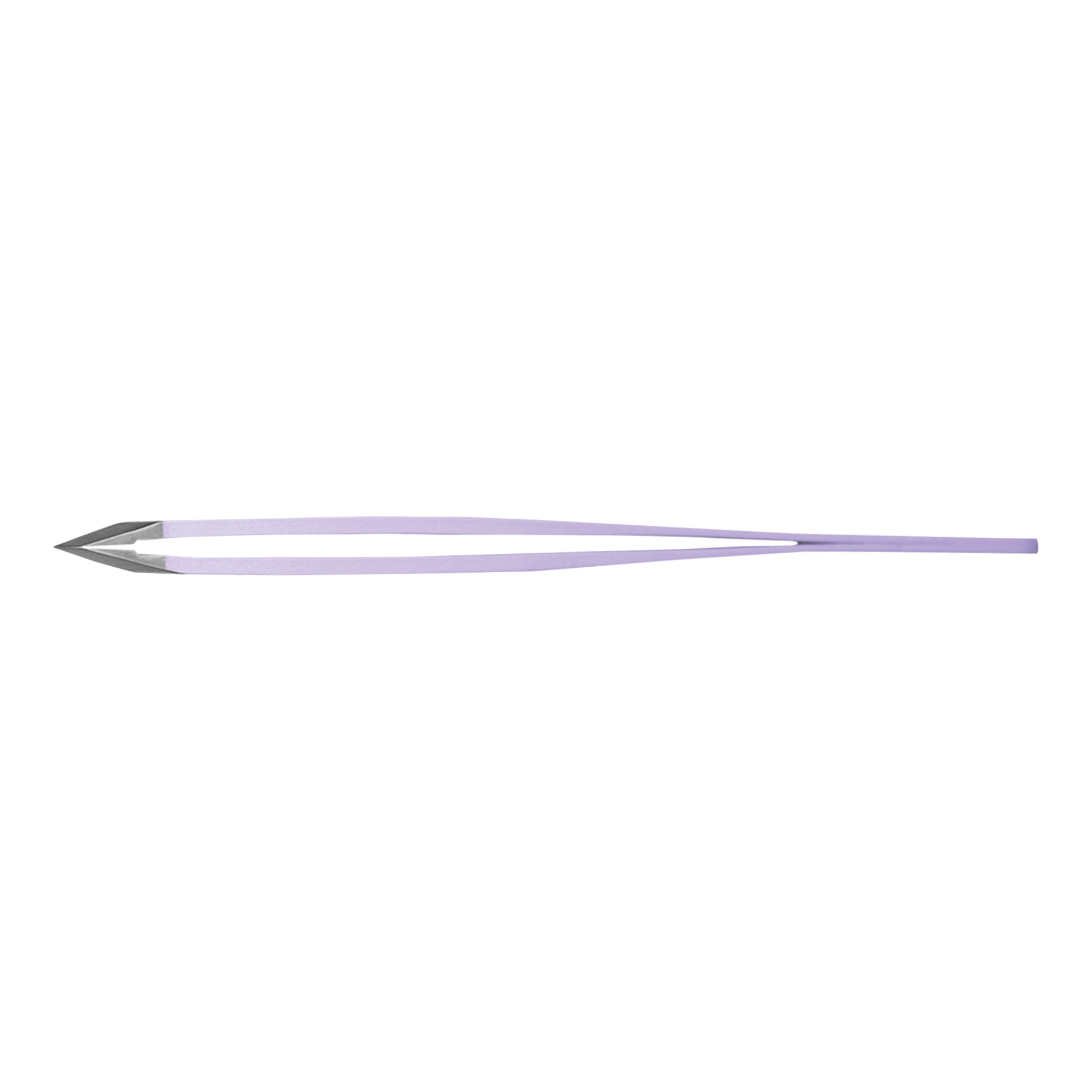 Rubis stainless steel tweezers with slant tip violet