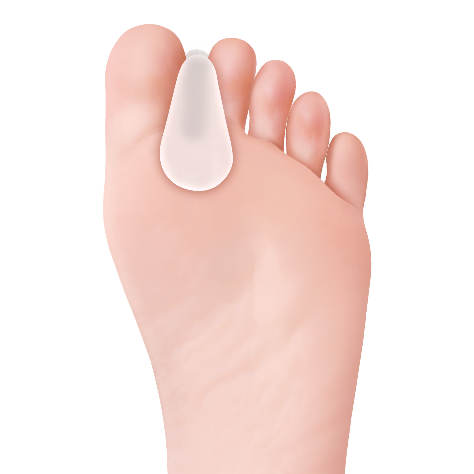 Tecniwork Polymer Gel transparent toe separator Small 1 pc