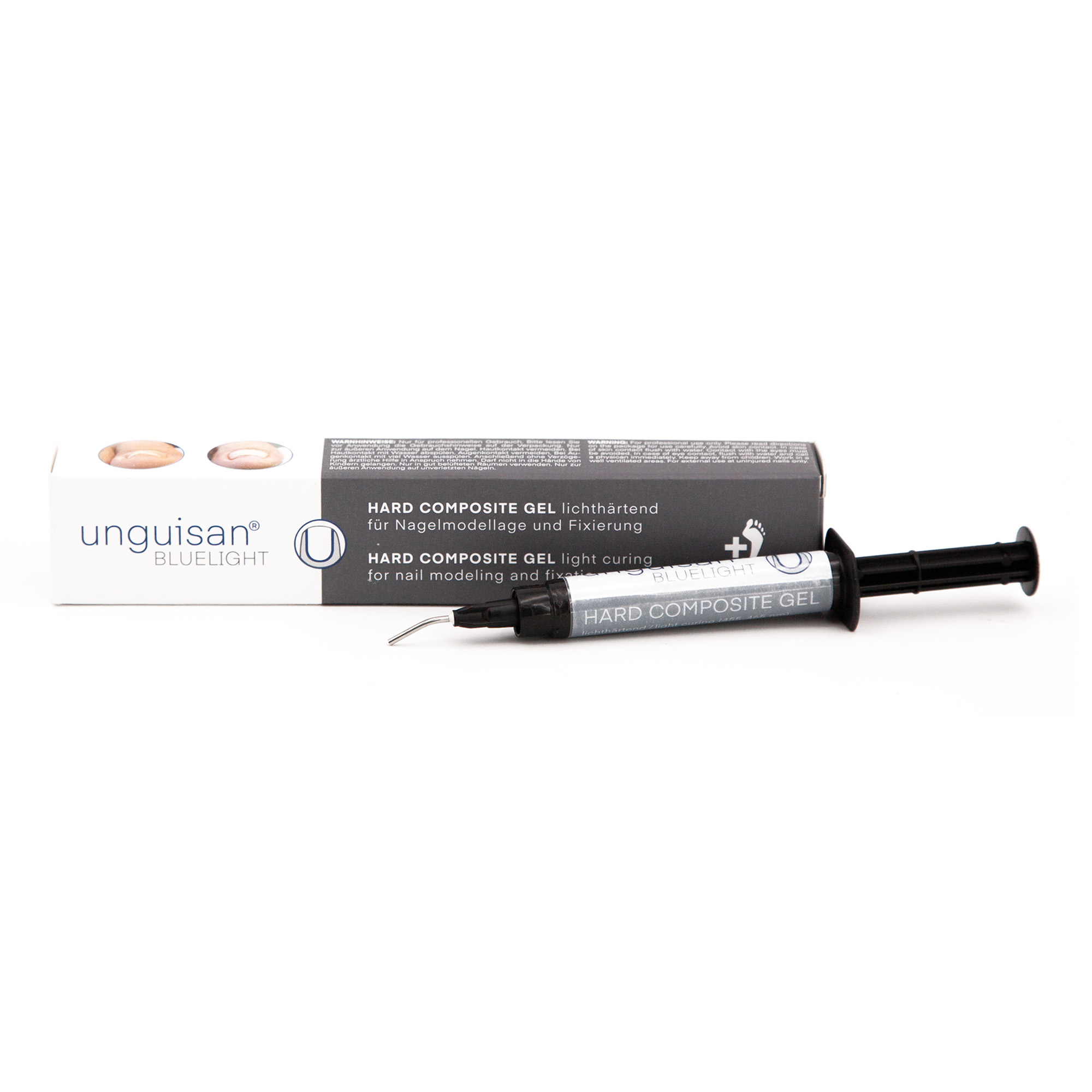 UNGUISAN® Hard Composite Light Curing UV Gel in syringe applicator 3 ml 1 pc