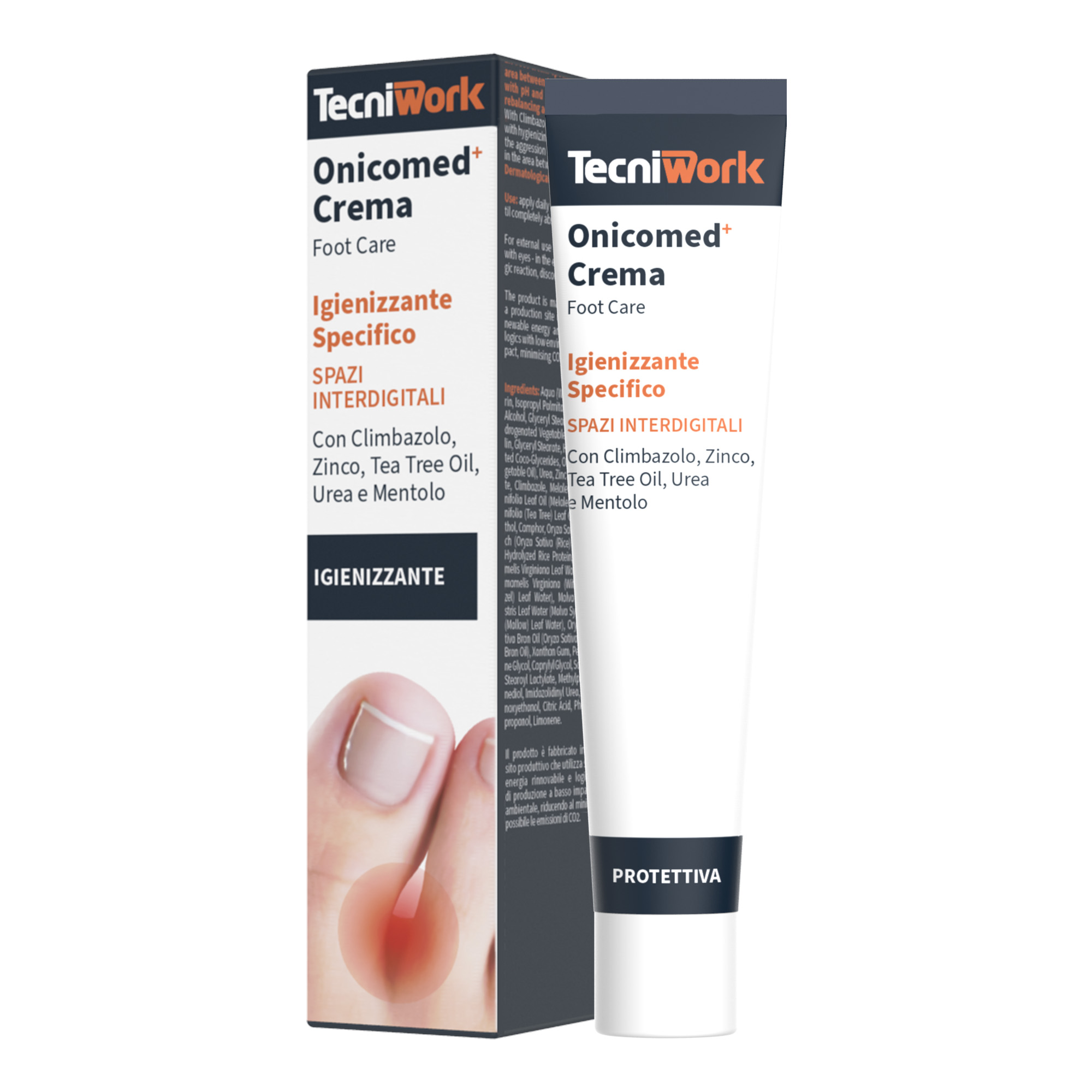 Crème assainissante pour les espaces interdigitaux et les ongles des pieds Onicomed 30 ml