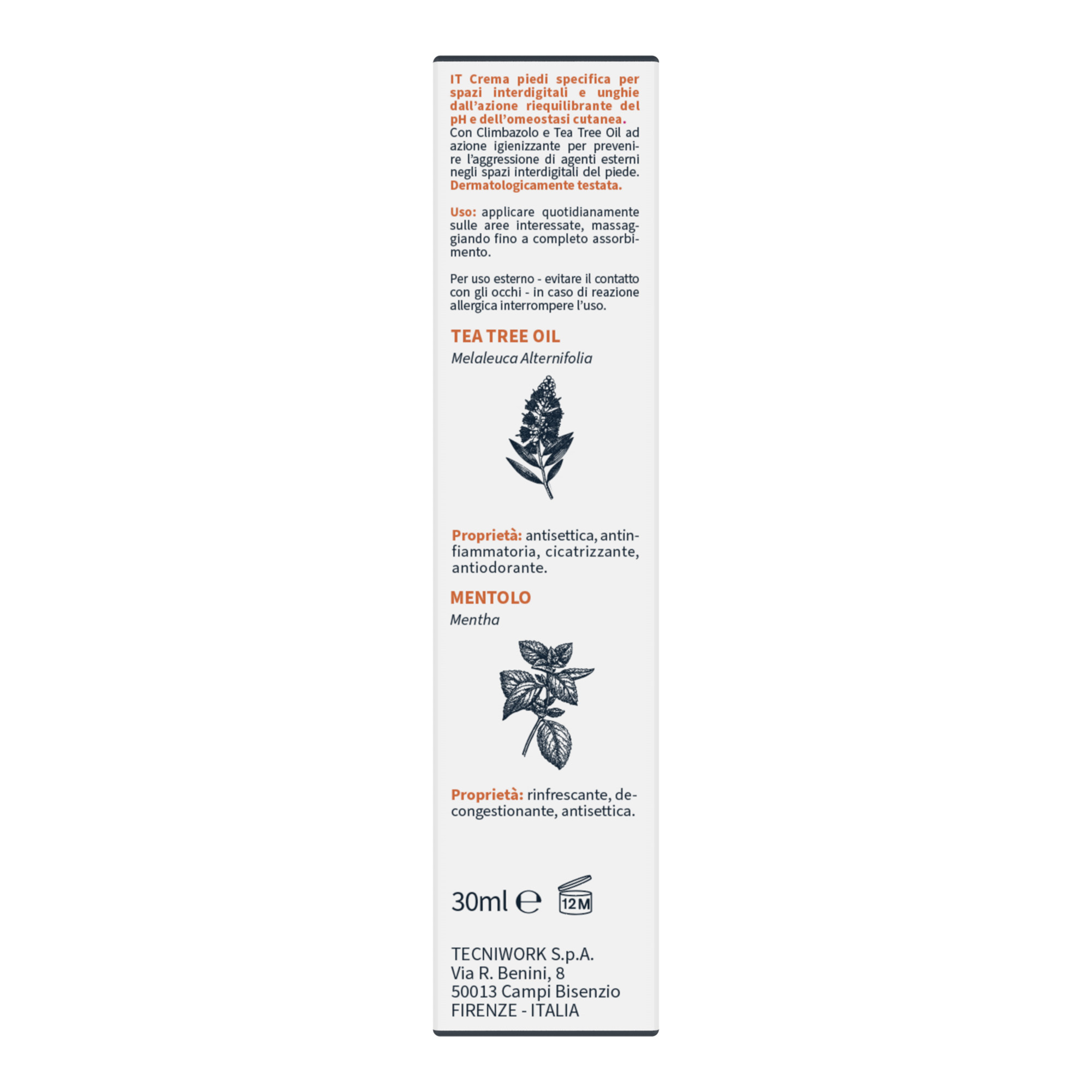 Onicomed Desinfizierende Creme für Zehenzwischenräume und Zehennägel 30 ml
