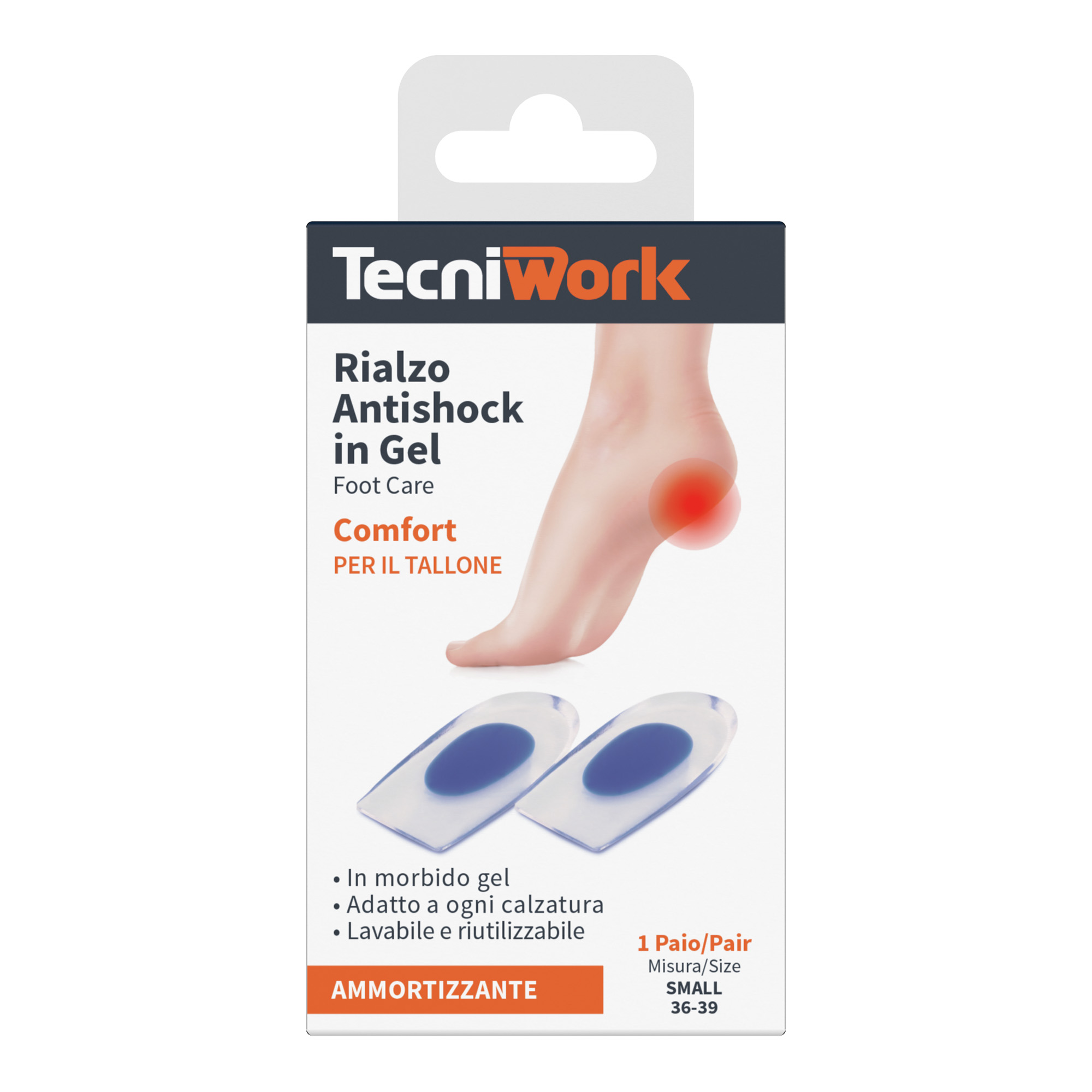 Tecniwork antishock heel cushion small 1 pair