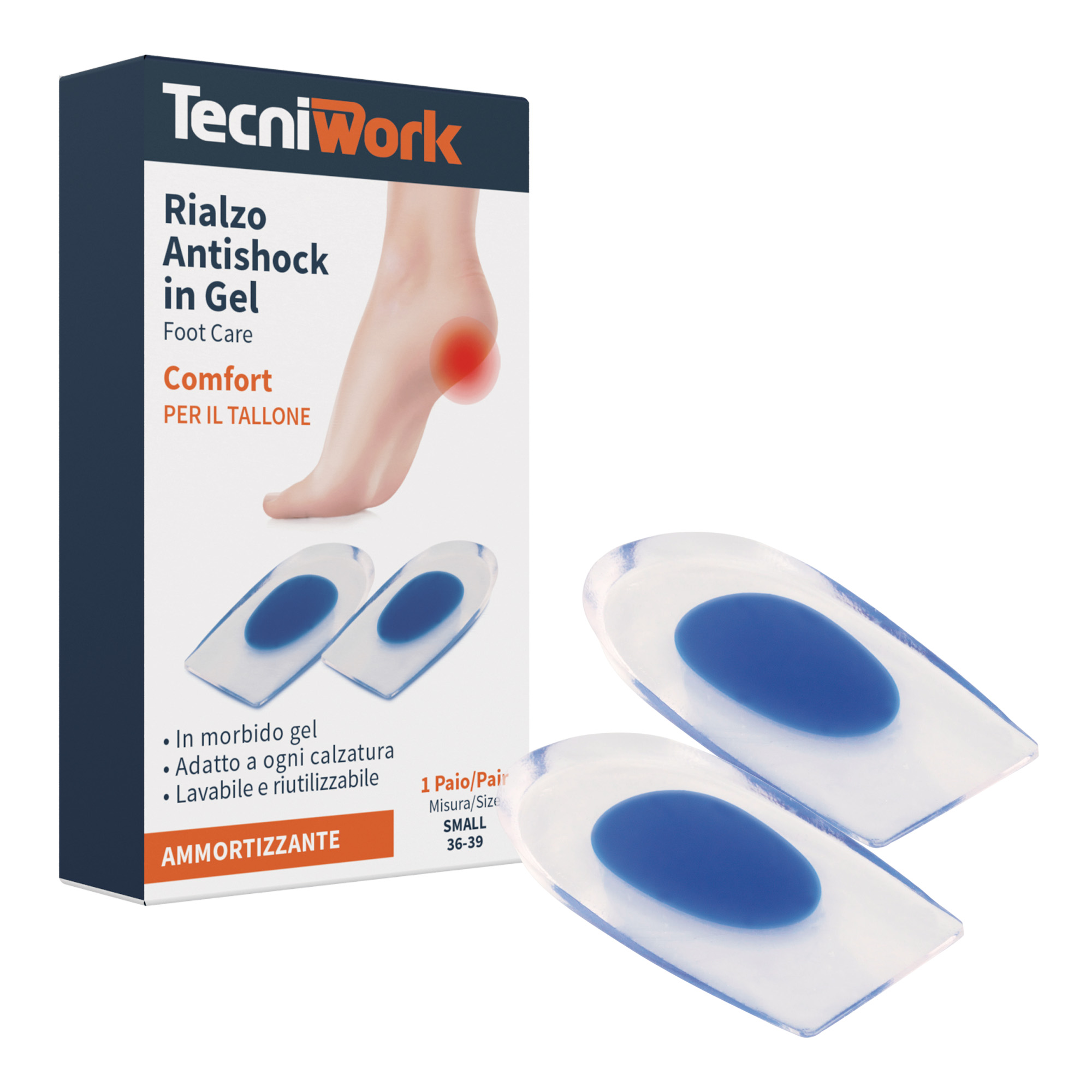 Tecniwork antishock heel cushion small 1 pair