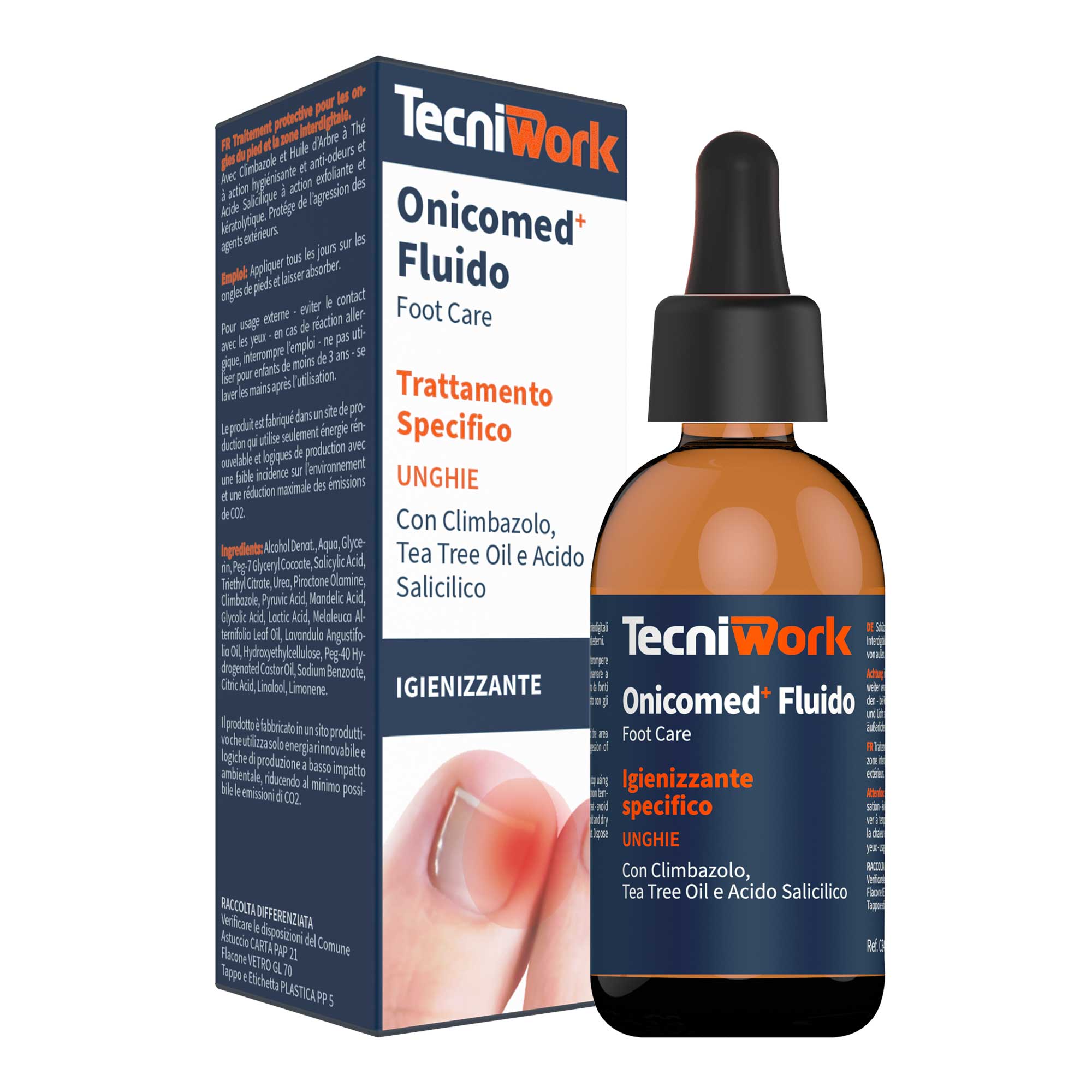 Onicomed Fluide désinfectant pour ongles de pied 50 ml