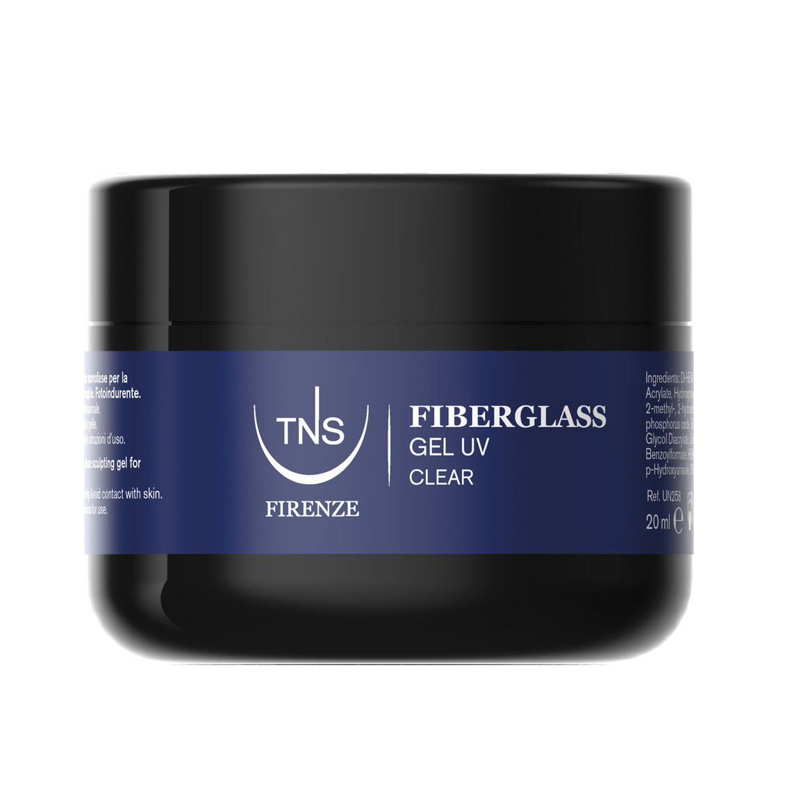 TNS Fiberglass Transparentes Einphasen-UV-Gel für Nagelabdeckung 20 ml