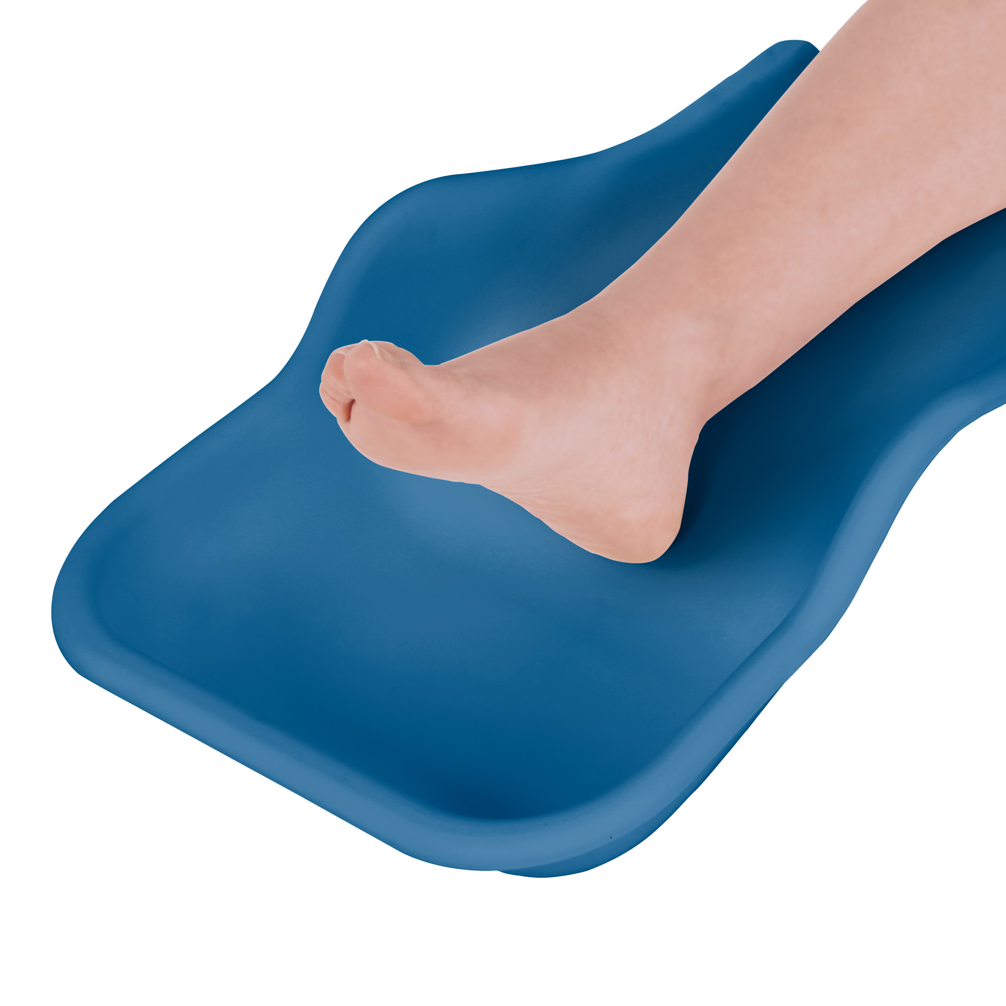 Augette de récuperation flexible pour la collecte des résidus de pédicure bleu pètrole